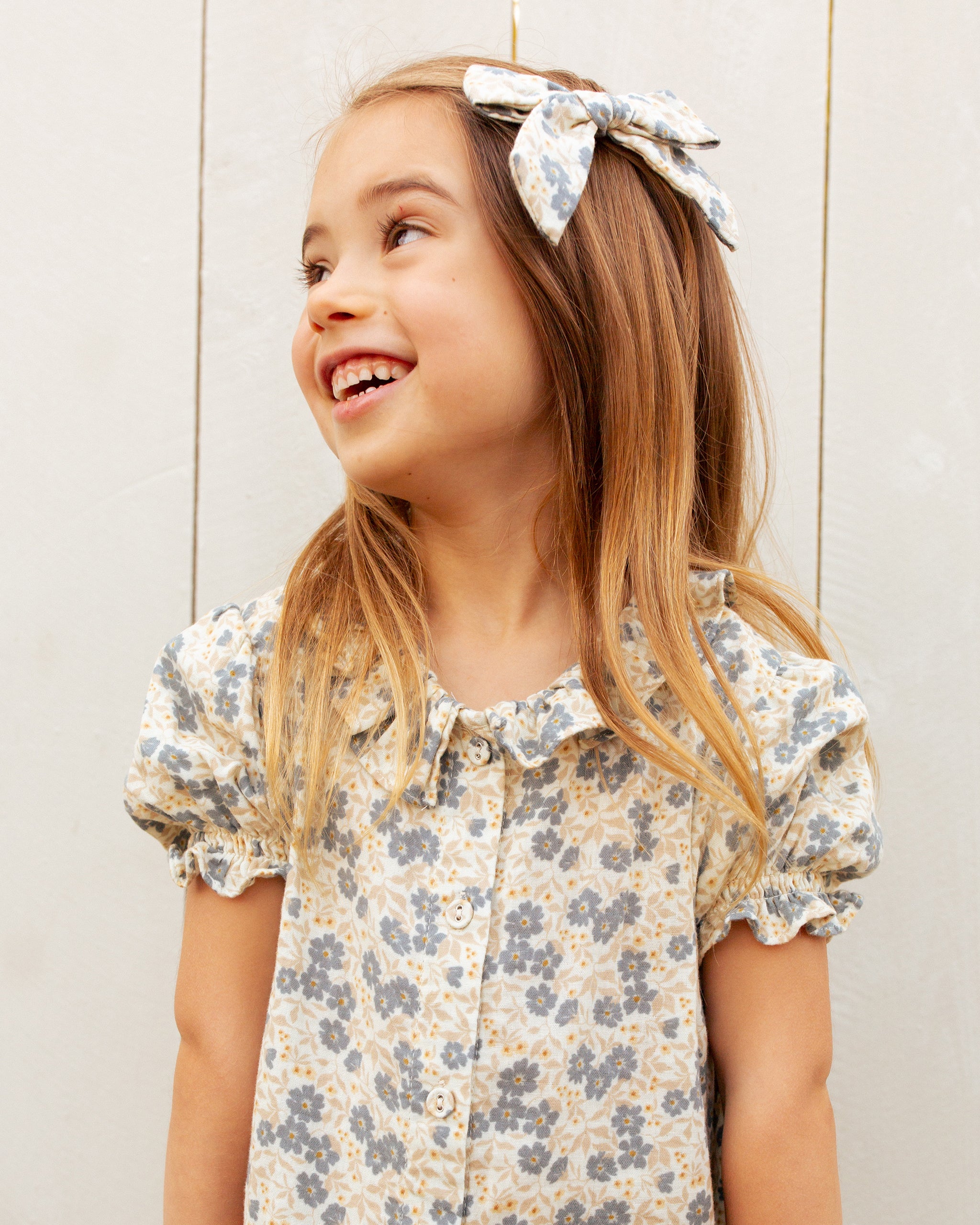 Avalon Dress || Blue Ditsy - Rylee + Cru | Kids Clothes | Trendy Baby Clothes | Modern Infant Outfits |