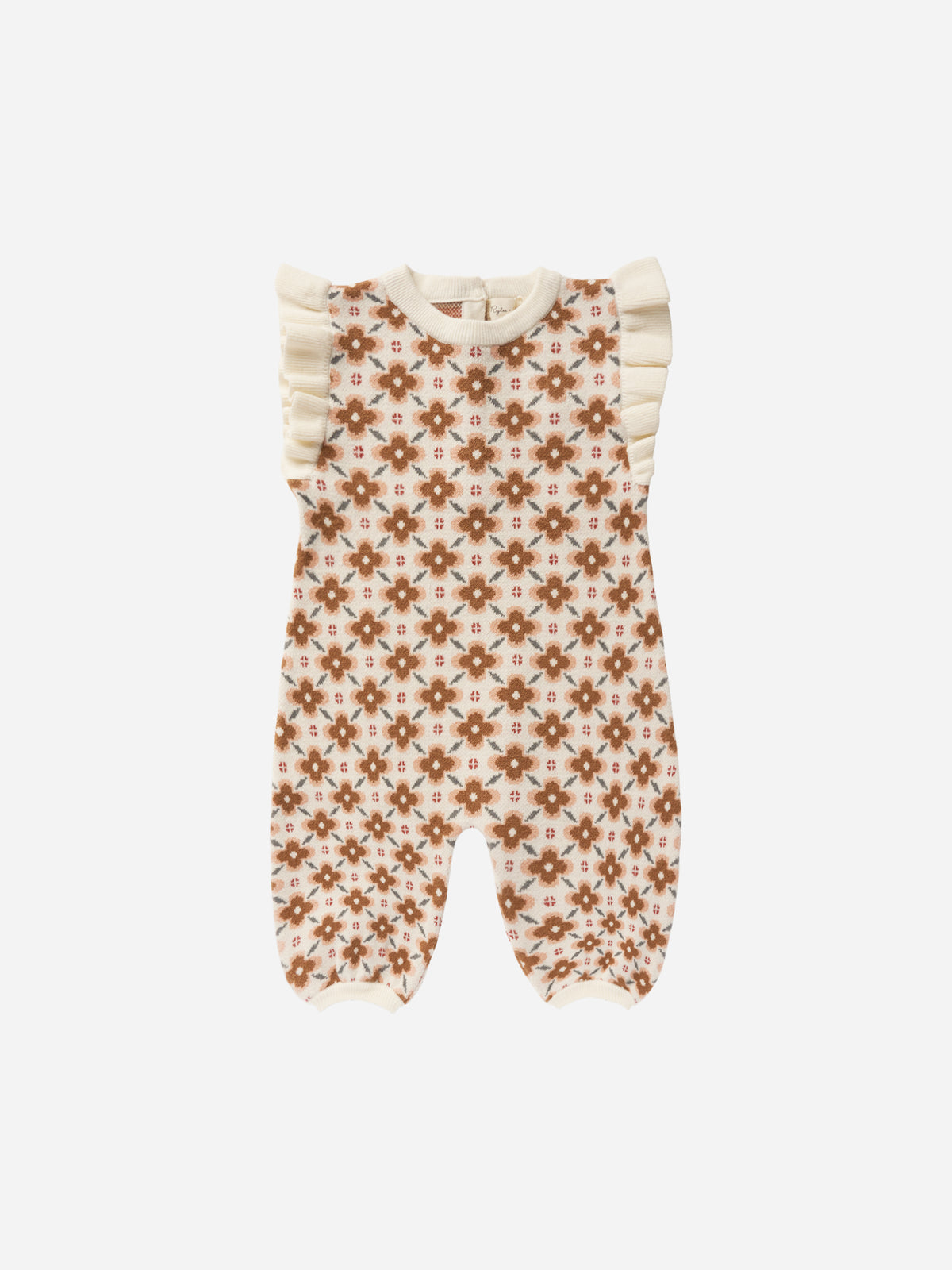Rylee + Cru Tie Smocked Onepiece - Flower Power main image 1