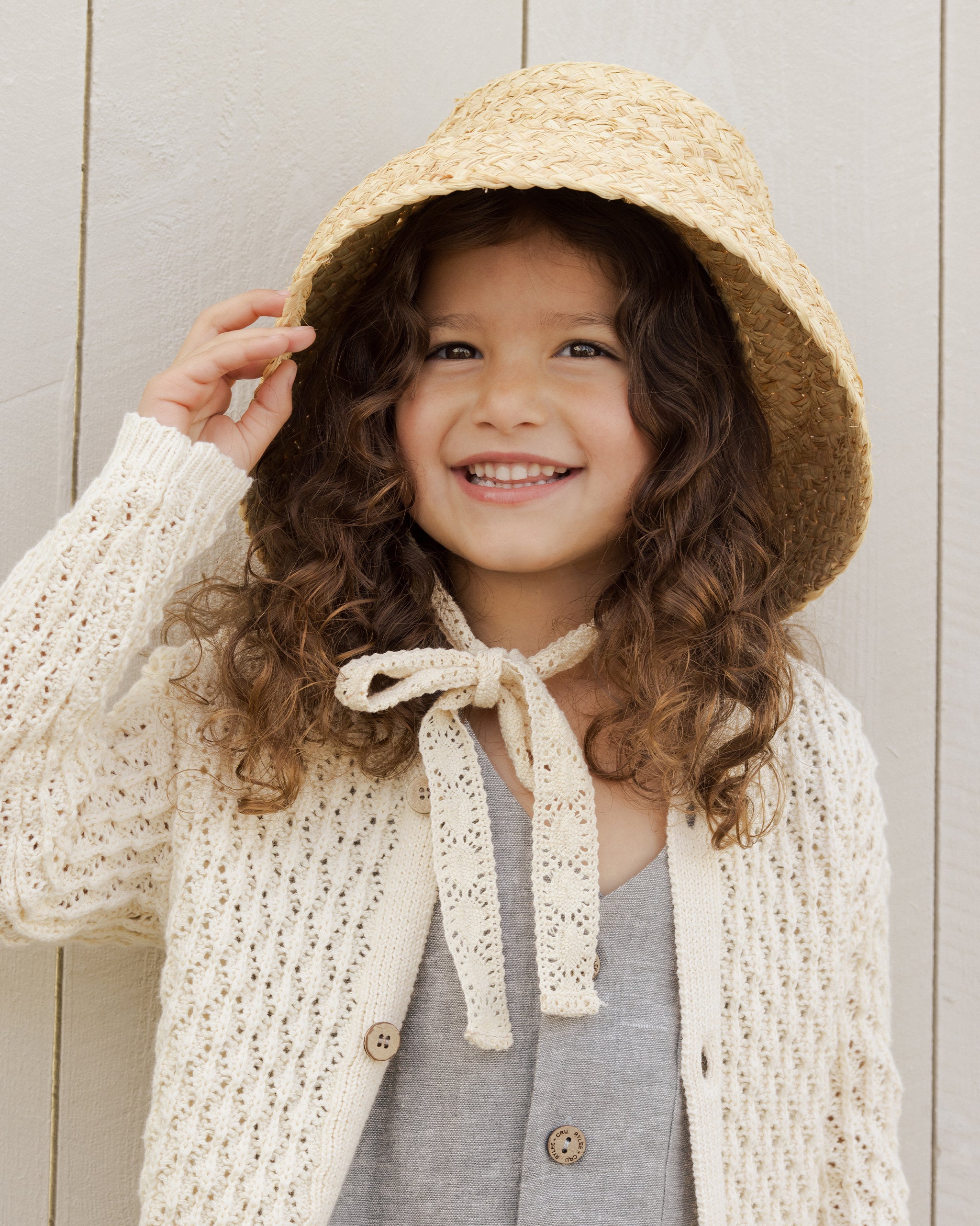 Ella Cardigan || Natural - Rylee + Cru | Kids Clothes | Trendy Baby Clothes | Modern Infant Outfits |