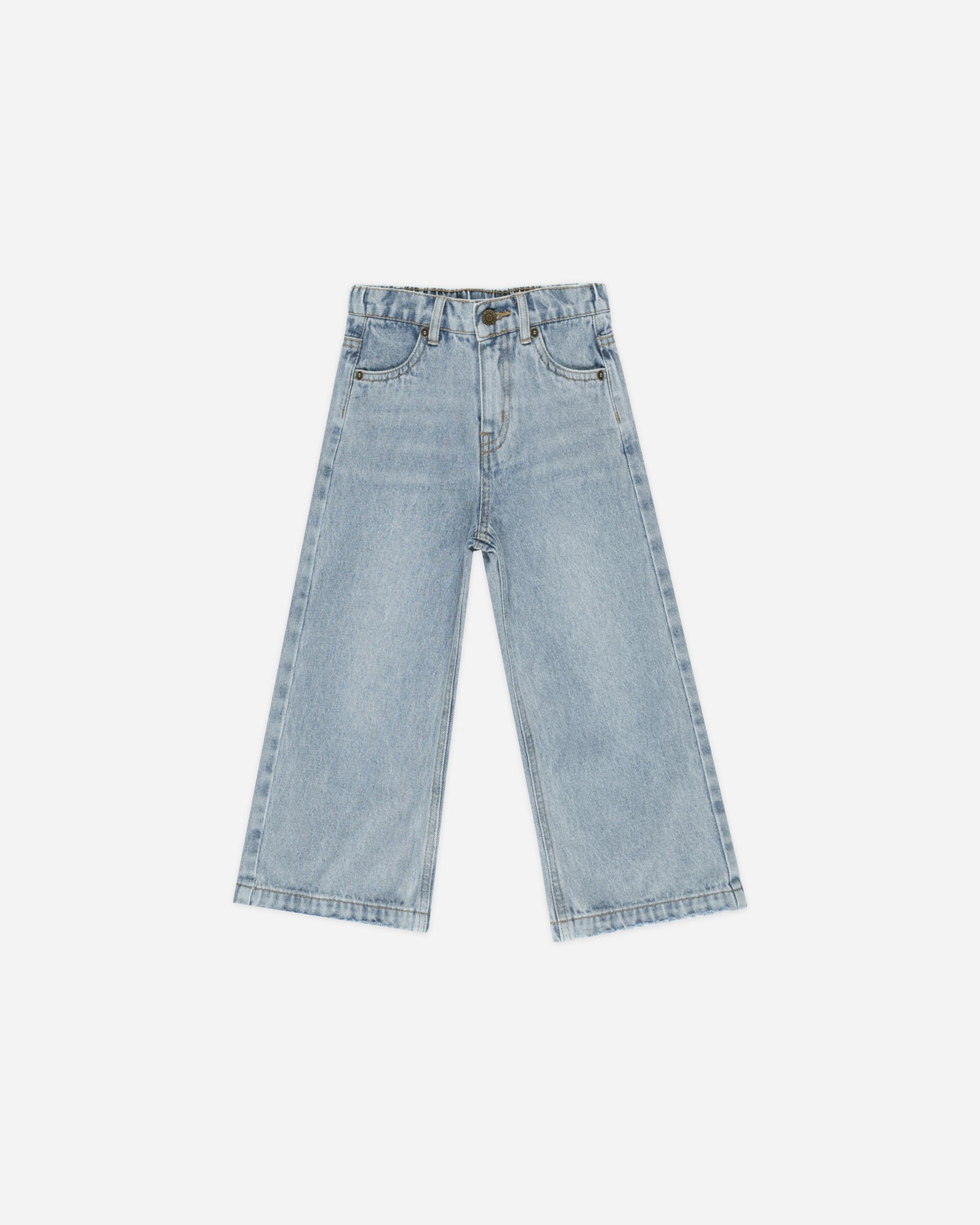 Straight Leg Pant || Light Washed Denim