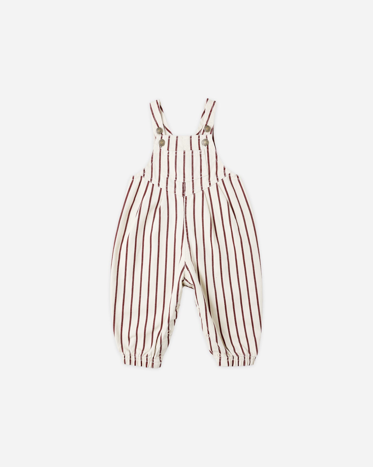 Vintage Overall || Burgundy Stripe - Rylee + Cru | Kids Clothes | Trendy Baby Clothes | Modern Infant Outfits |