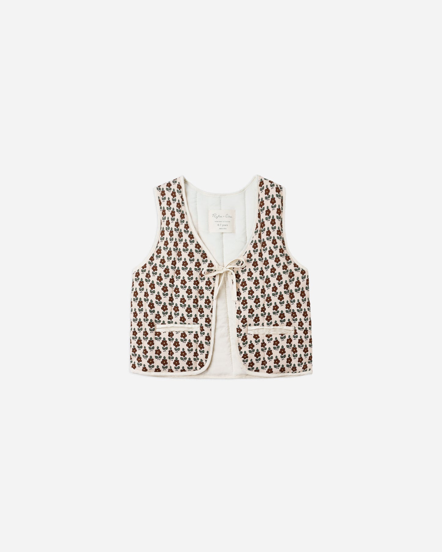 Quilted Vest || Harvest Floral - Rylee + Cru | Kids Clothes | Trendy Baby Clothes | Modern Infant Outfits |