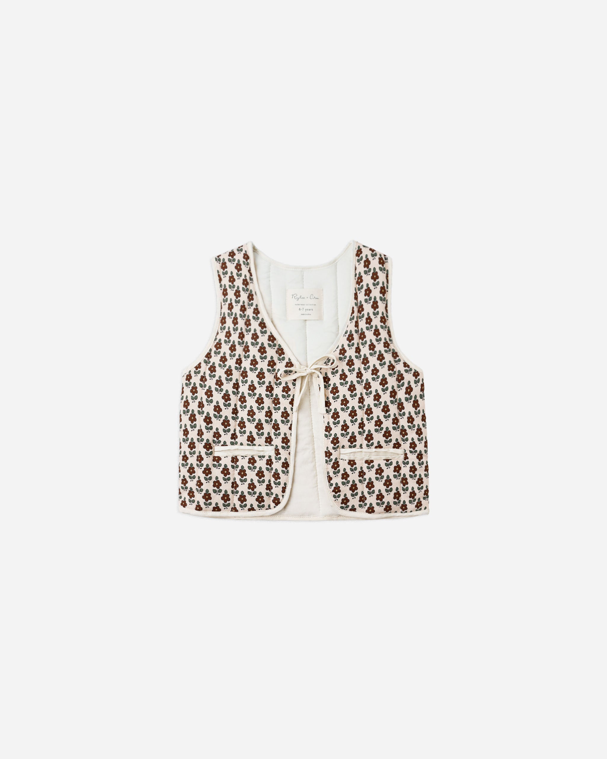 Quilted Vest || Harvest Floral - Rylee + Cru | Kids Clothes | Trendy Baby Clothes | Modern Infant Outfits |