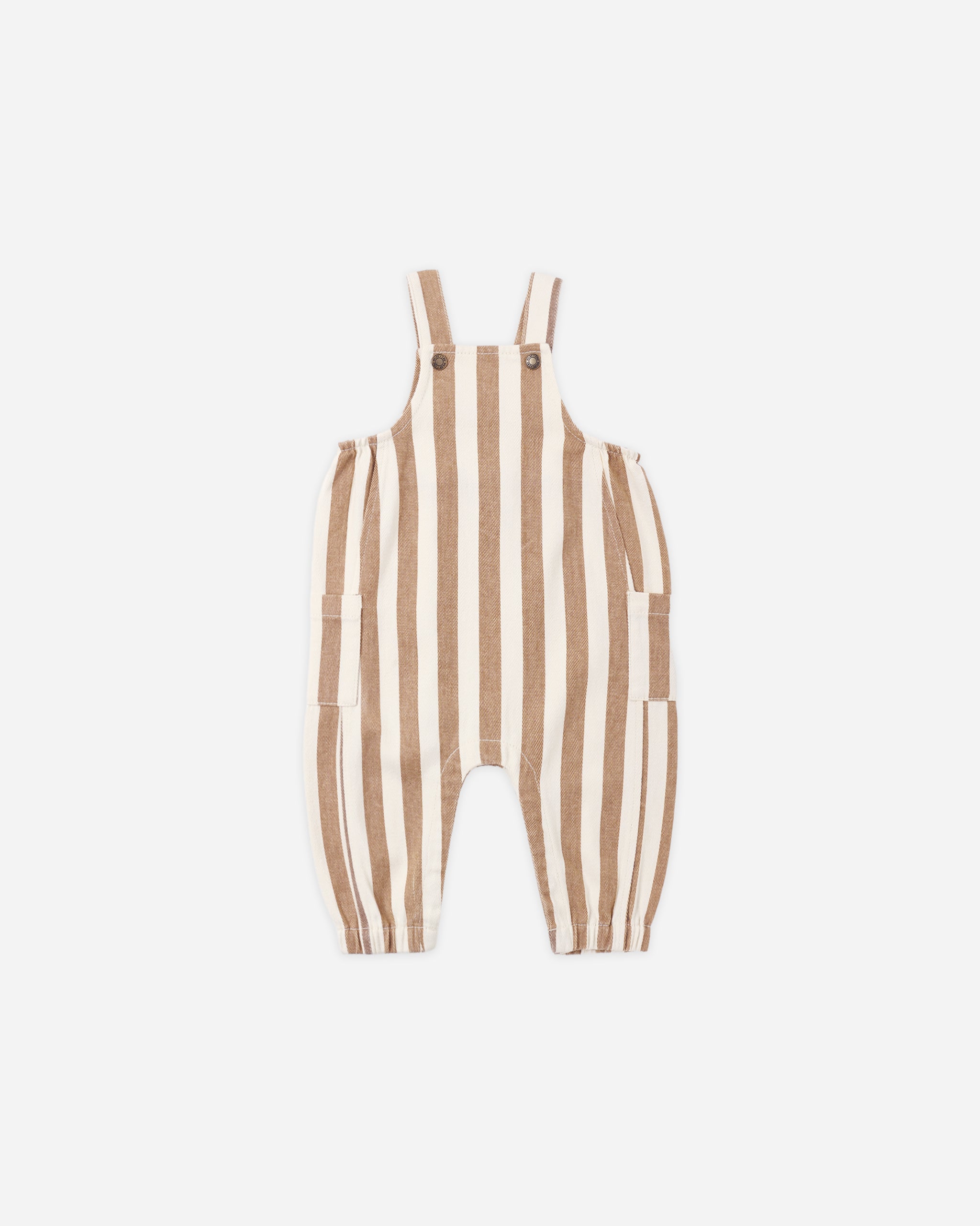 Cargo Baby Overall Fawn Pinstripe - Rylee + Cru | Kids Clothes | Trendy Baby Clothes | Modern Infant Outfits |