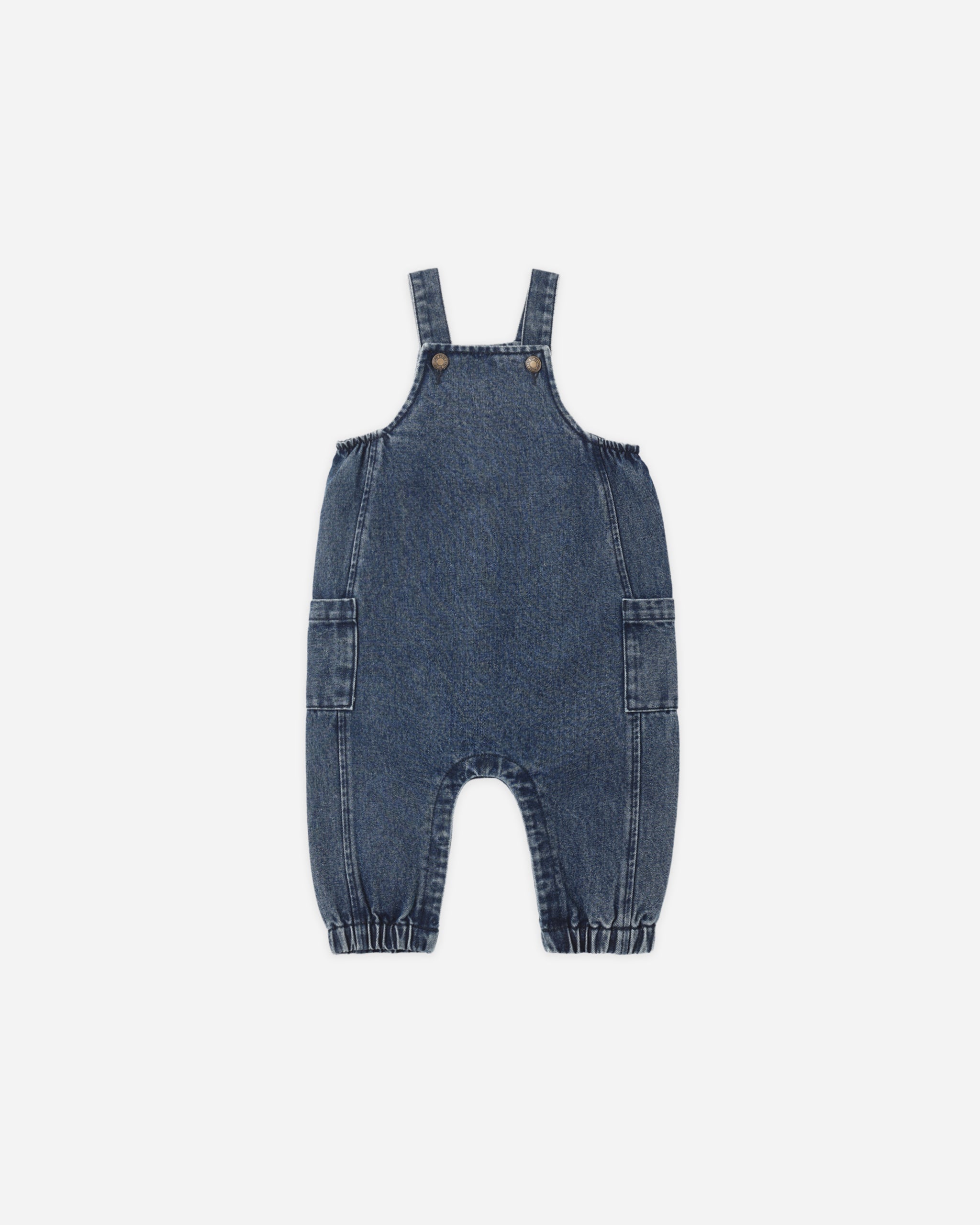 Cargo Baby Overall Indigo - Rylee + Cru | Kids Clothes | Trendy Baby Clothes | Modern Infant Outfits |