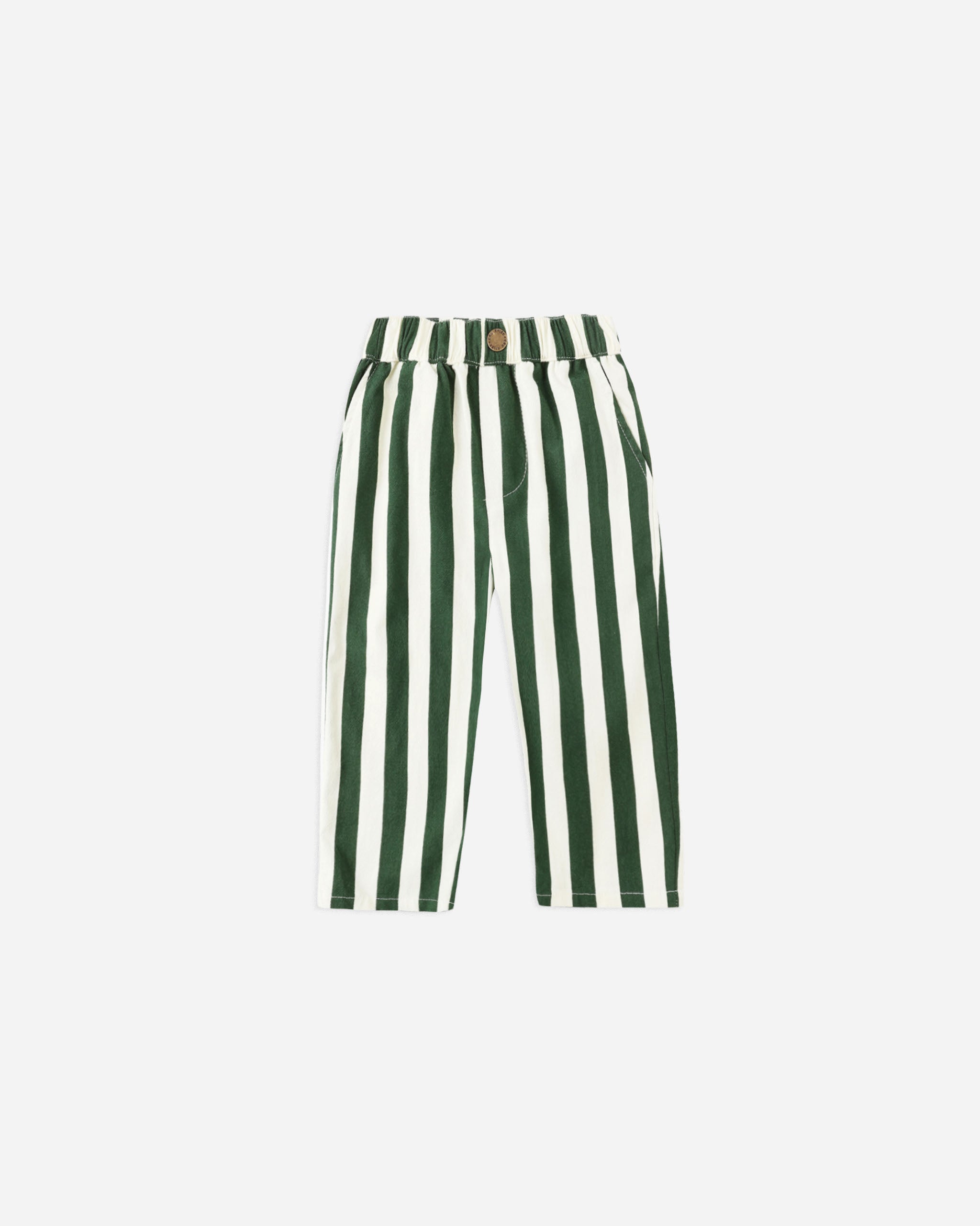 Baggy Pant || Green Stripe - Rylee + Cru | Kids Clothes | Trendy Baby Clothes | Modern Infant Outfits |