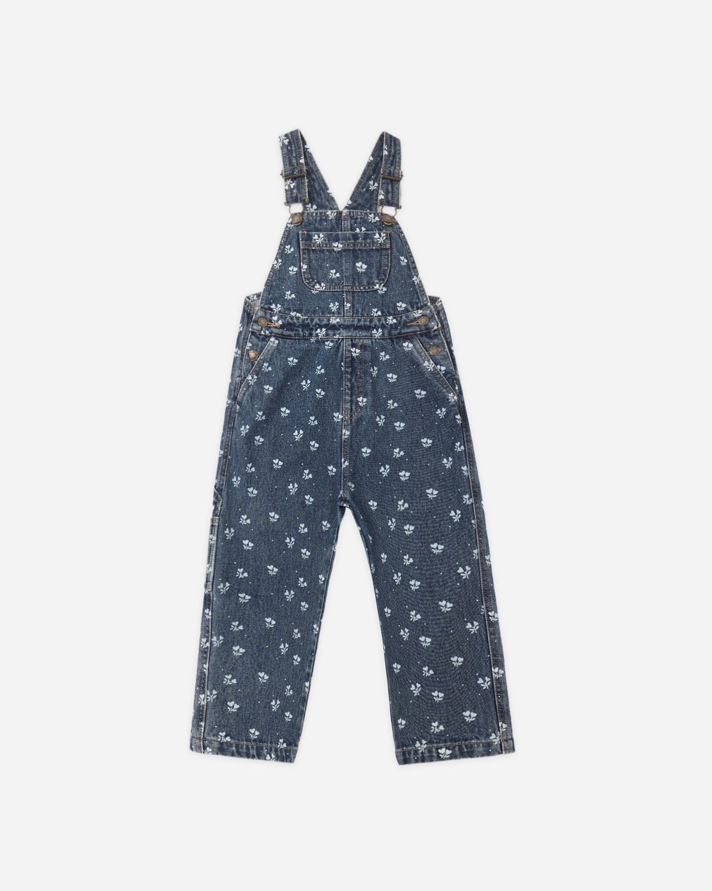 Utility Overall Heart Ditsy - Rylee + Cru | Kids Clothes | Trendy Baby Clothes | Modern Infant Outfits |