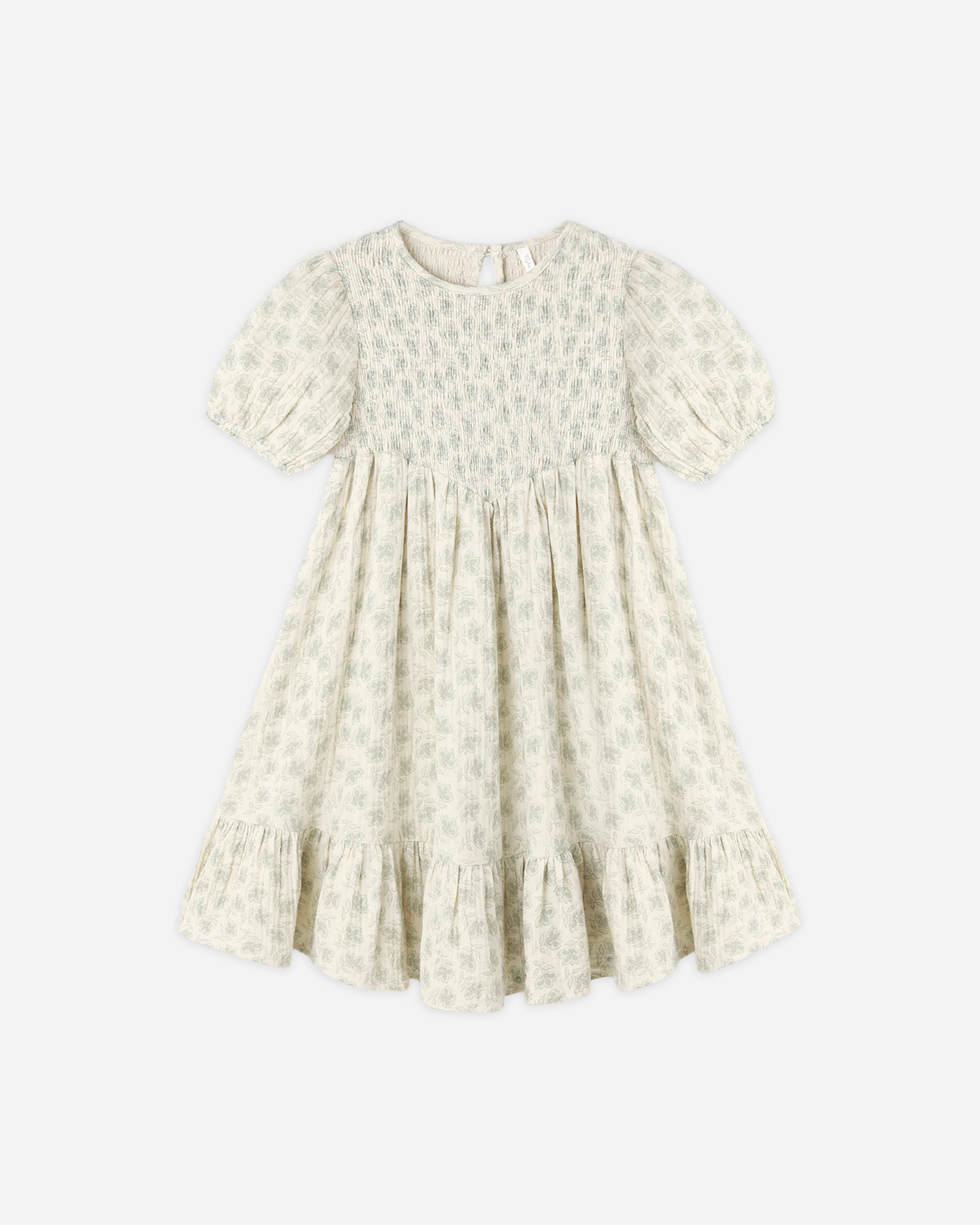 Lydia Dress Green Iris - Rylee + Cru | Kids Clothes | Trendy Baby Clothes | Modern Infant Outfits |
