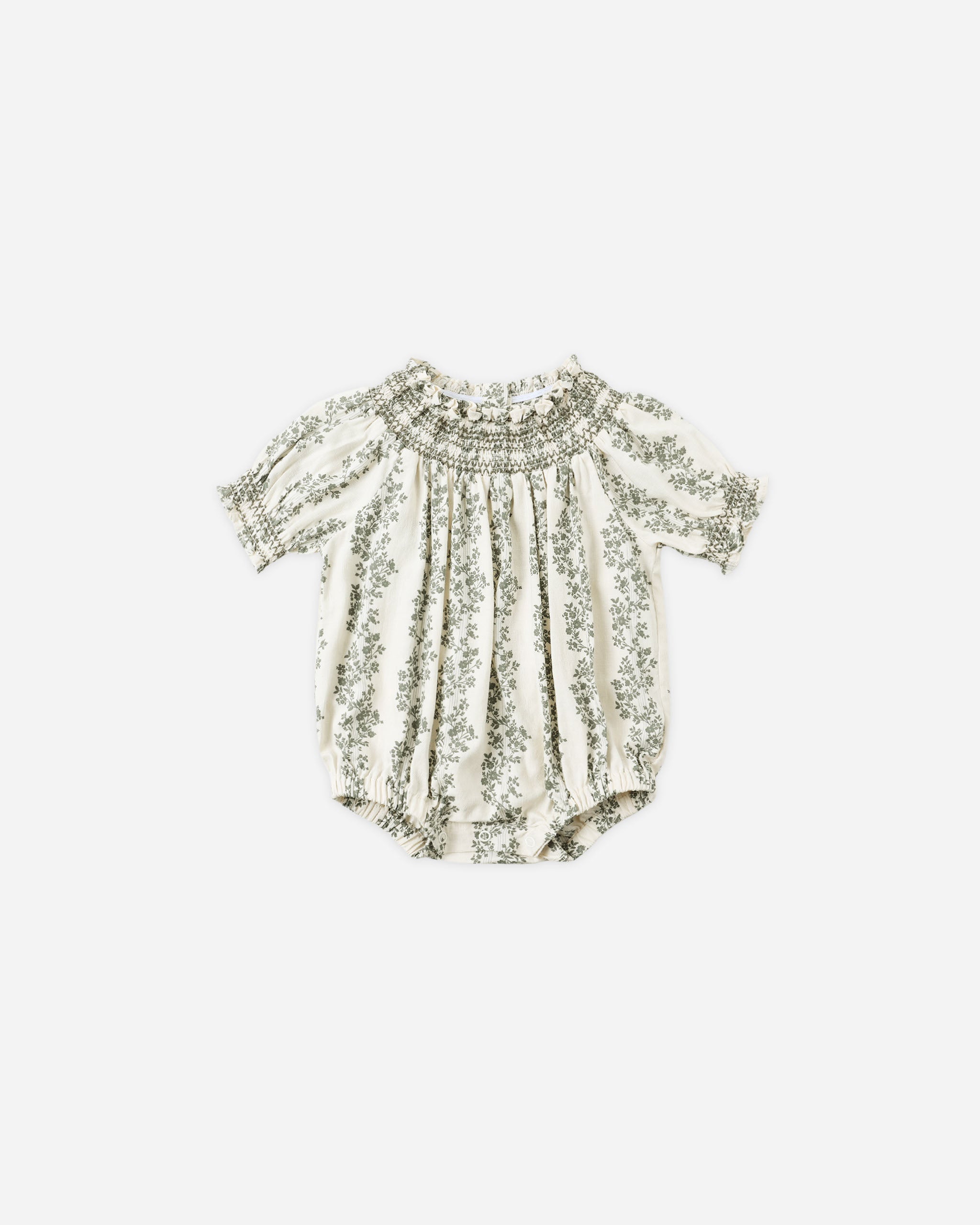 Ada Romper || Green Vines - Rylee + Cru | Kids Clothes | Trendy Baby Clothes | Modern Infant Outfits |