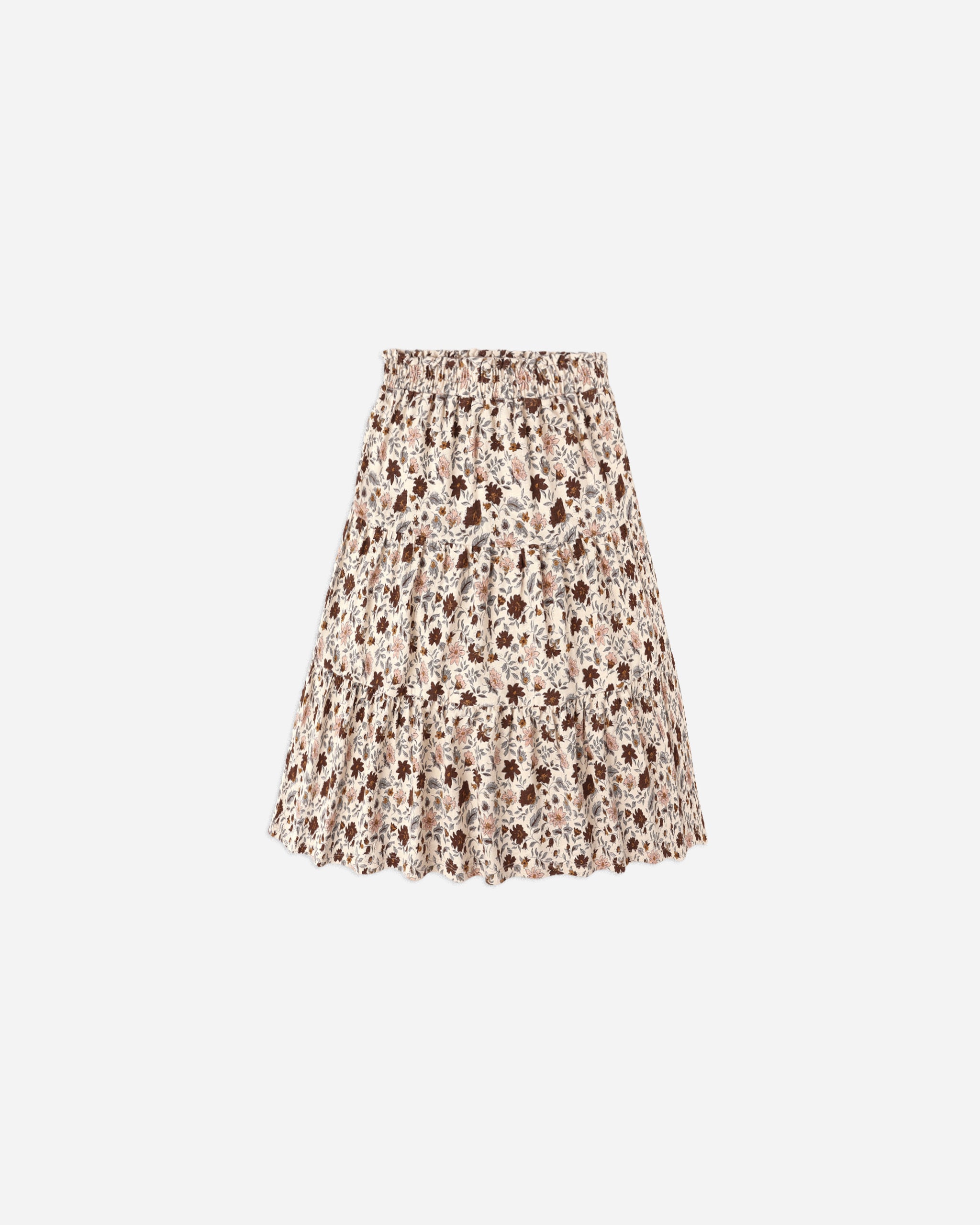 Ruffle Tiered Midi Skirt || Posy - Rylee + Cru | Kids Clothes | Trendy Baby Clothes | Modern Infant Outfits |