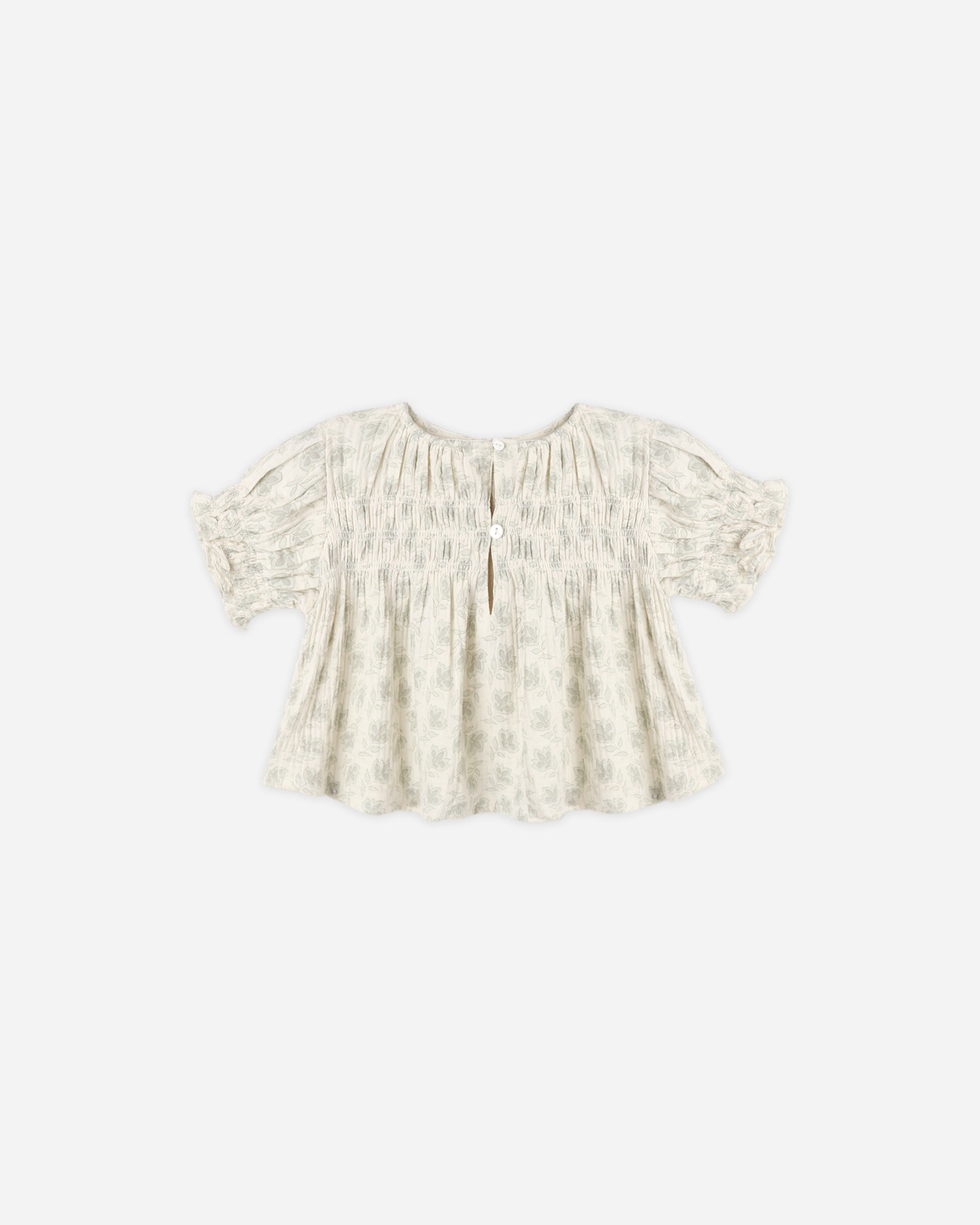 Colette Top Green Iris - Rylee + Cru | Kids Clothes | Trendy Baby Clothes | Modern Infant Outfits |