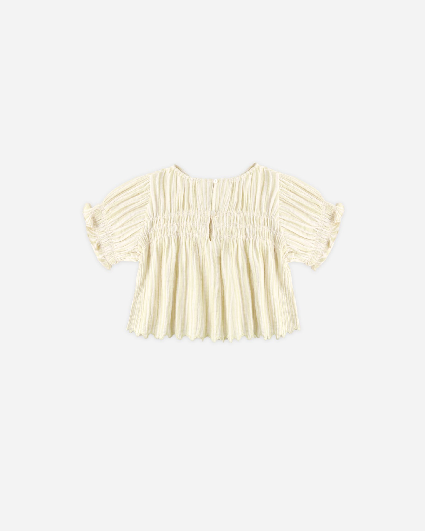 Colette Top Citron Stripe - Rylee + Cru | Kids Clothes | Trendy Baby Clothes | Modern Infant Outfits |