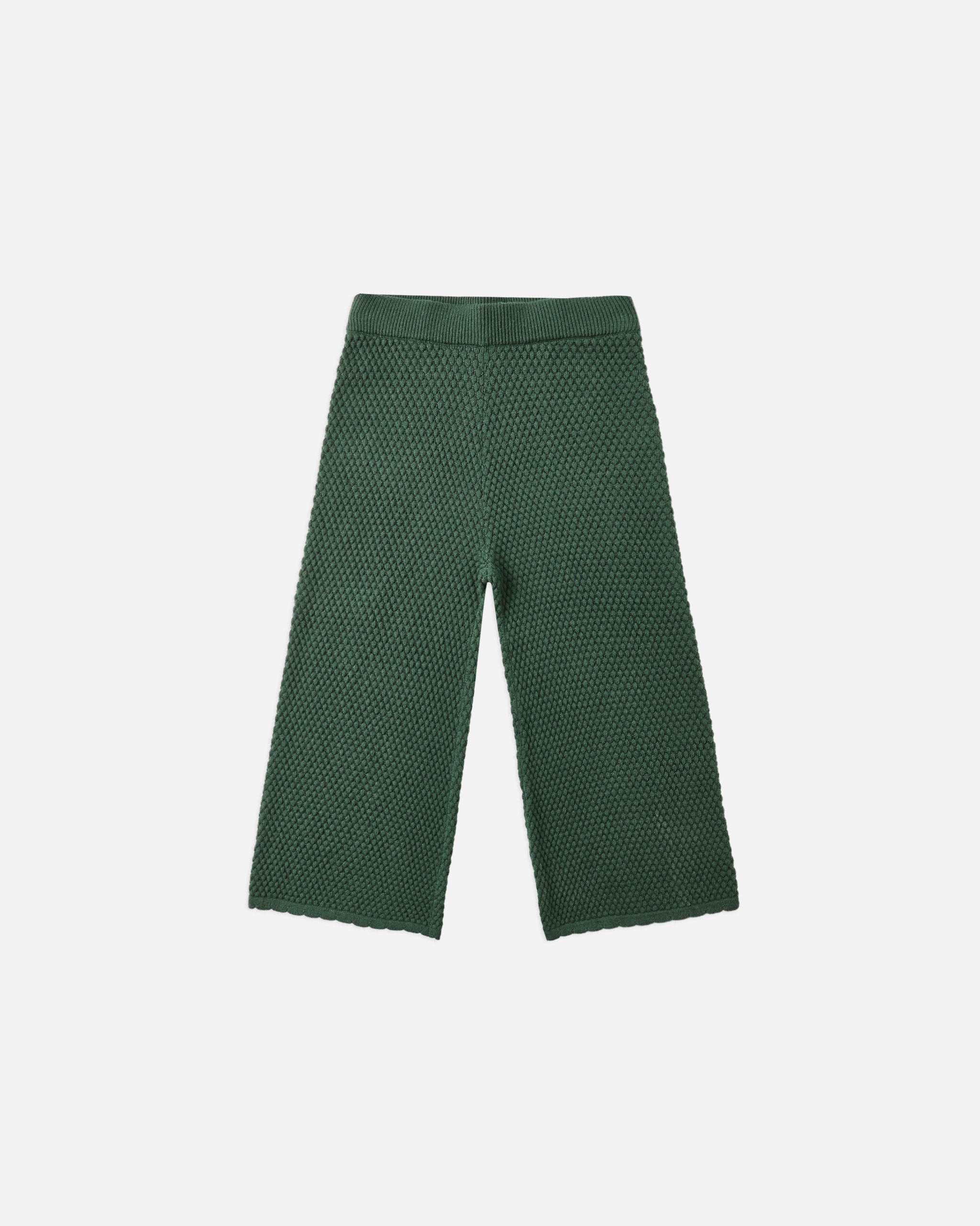 Knit Wide Leg Pant || Green - Rylee + Cru | Kids Clothes | Trendy Baby Clothes | Modern Infant Outfits |