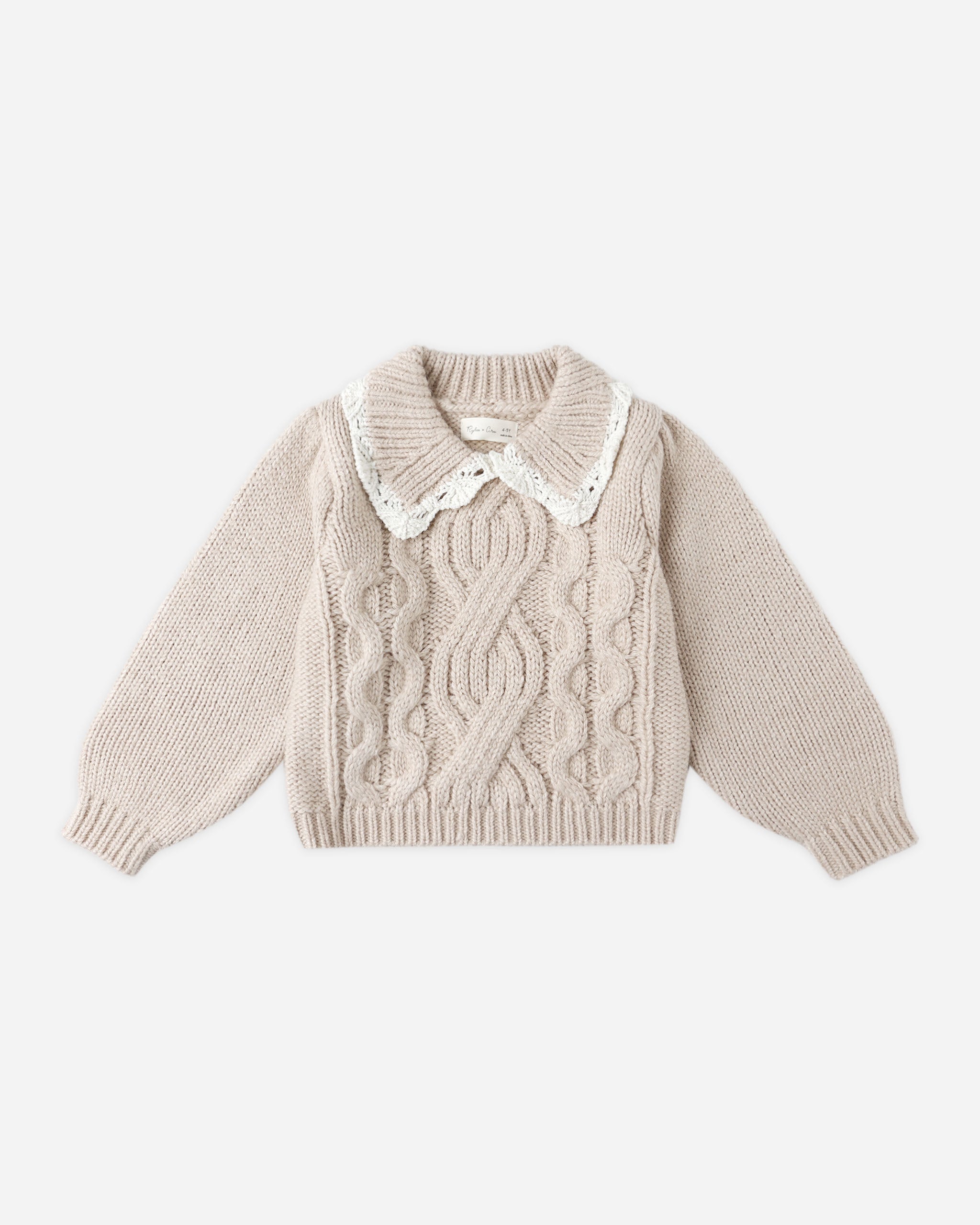 Alice Sweater || Heathered Antique - Rylee + Cru | Kids Clothes | Trendy Baby Clothes | Modern Infant Outfits |