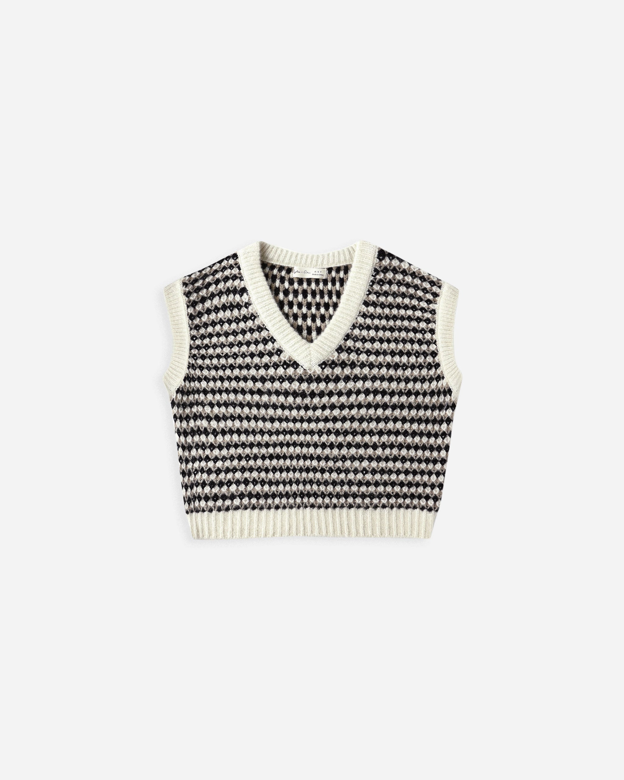 Sweater Vest || Black Speckle - Rylee + Cru | Kids Clothes | Trendy Baby Clothes | Modern Infant Outfits |