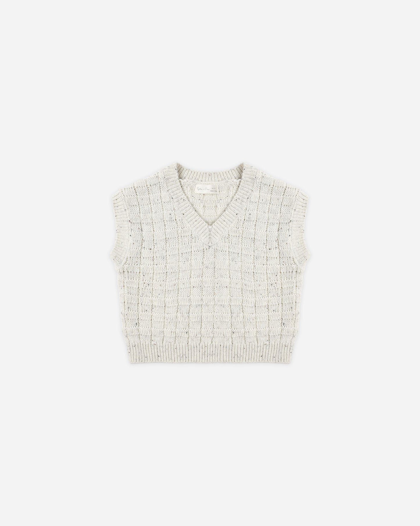 Sweater Vest || Oatmeal Speckle - Rylee + Cru | Kids Clothes | Trendy Baby Clothes | Modern Infant Outfits |
