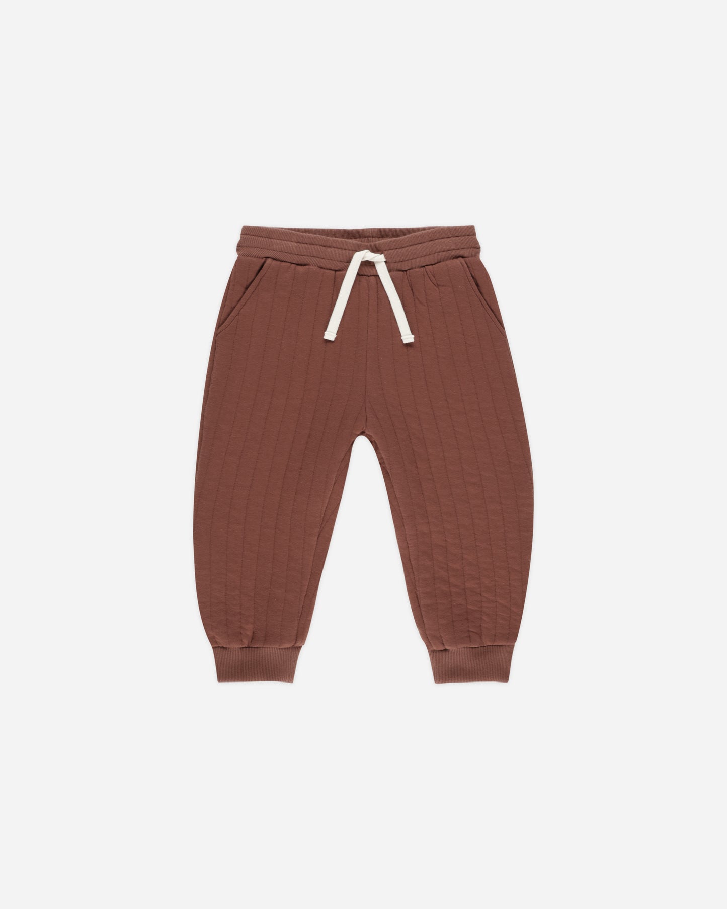 Quilted Pant || Brick