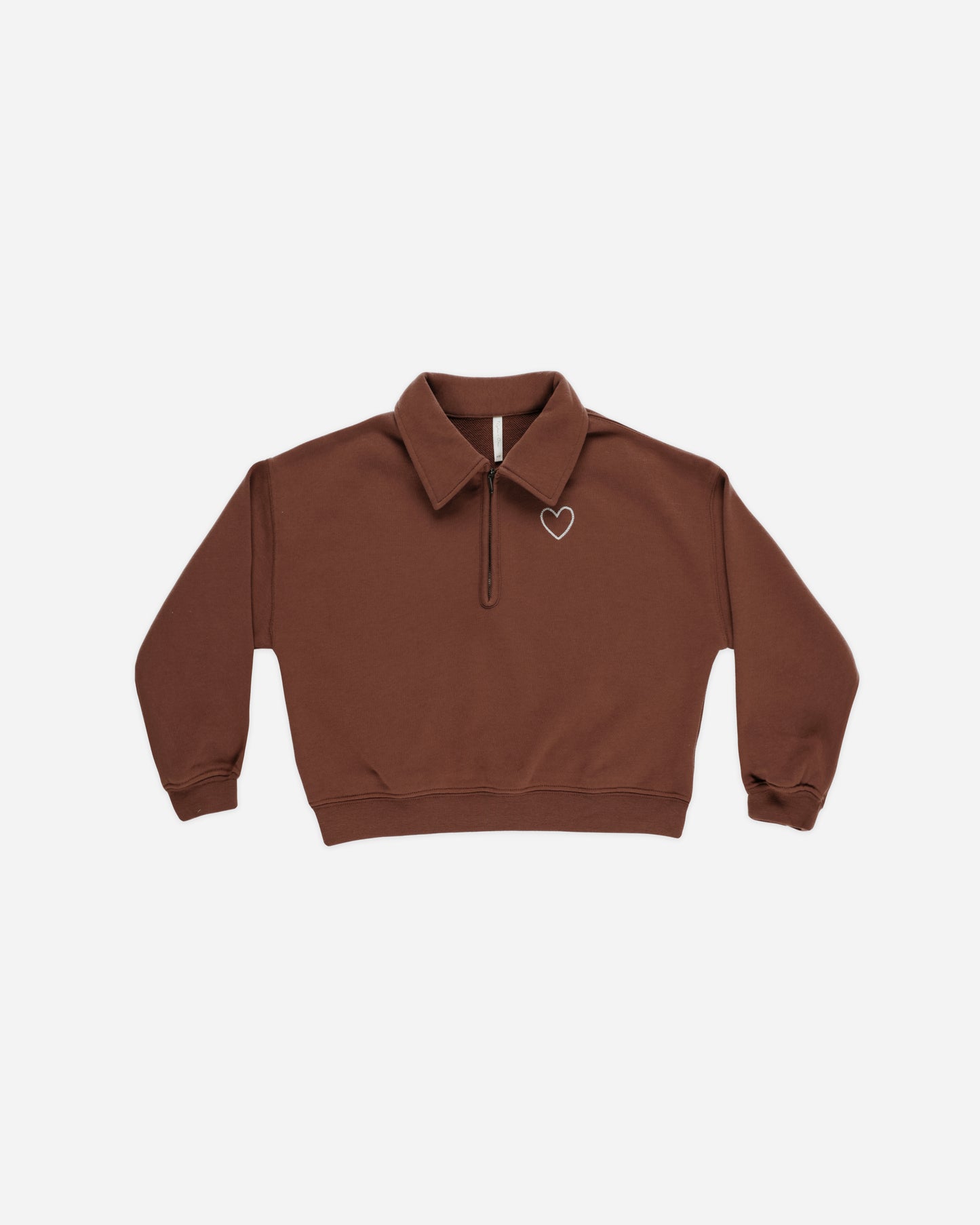 Quarter Zip Pullover || Brick