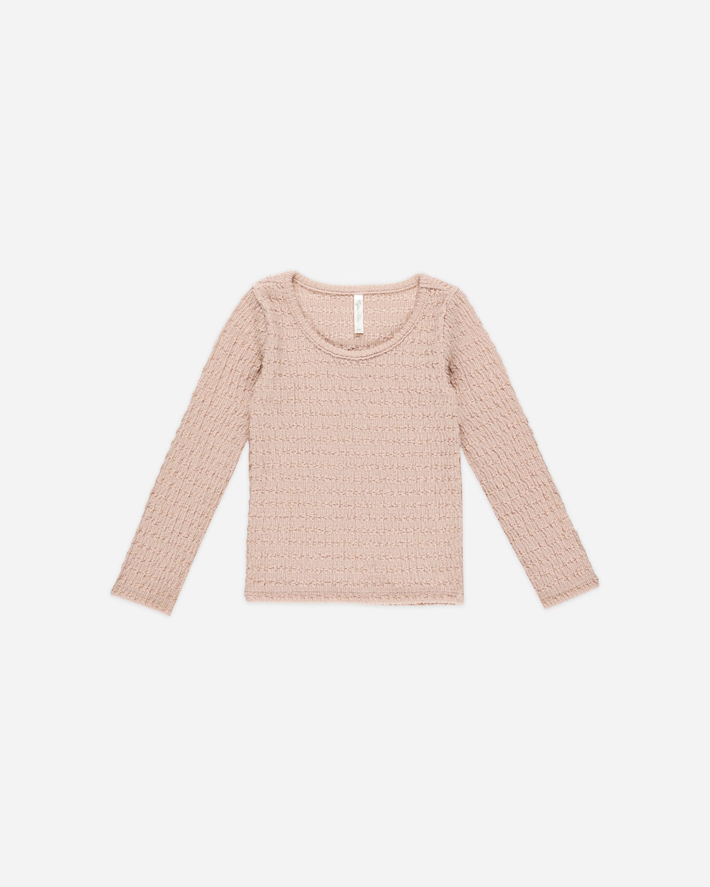 Textured Long Sleeve Top || Rose