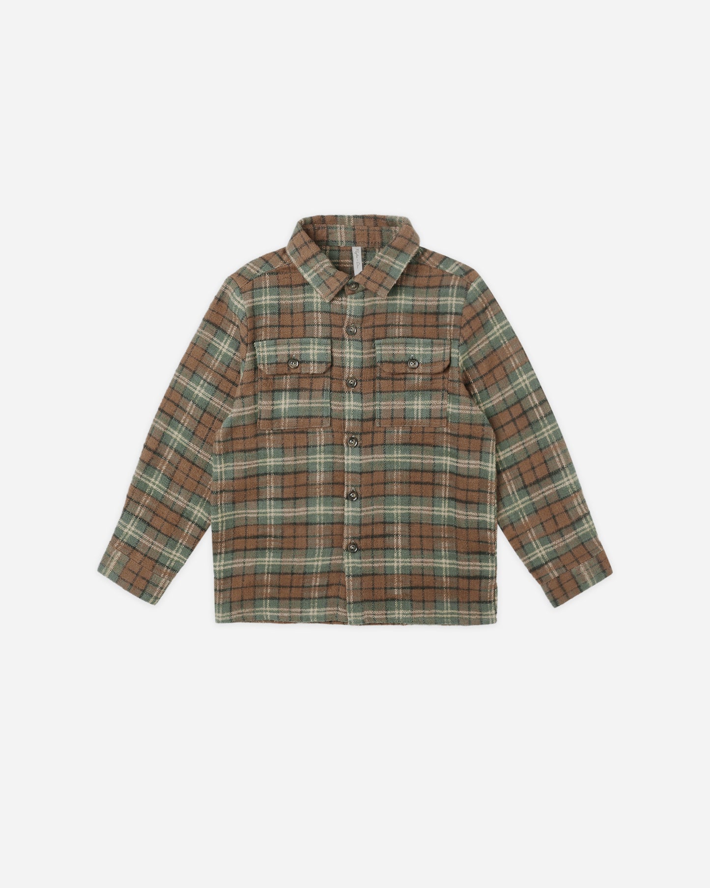 Pocketed Flannel Shirt || Holiday Plaid - Rylee + Cru | Kids Clothes | Trendy Baby Clothes | Modern Infant Outfits |