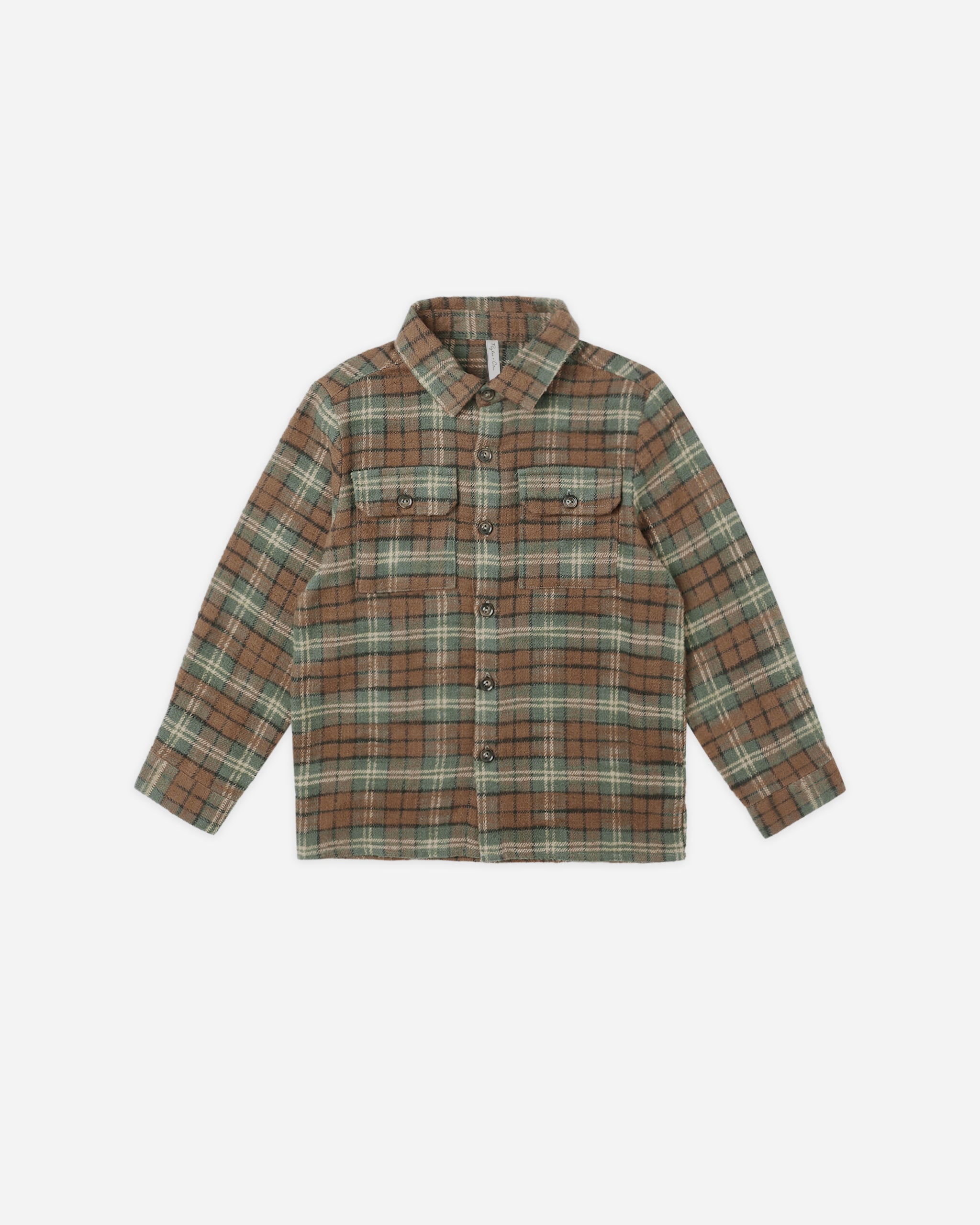 Pocketed Flannel Shirt || Holiday Plaid - Rylee + Cru | Kids Clothes | Trendy Baby Clothes | Modern Infant Outfits |