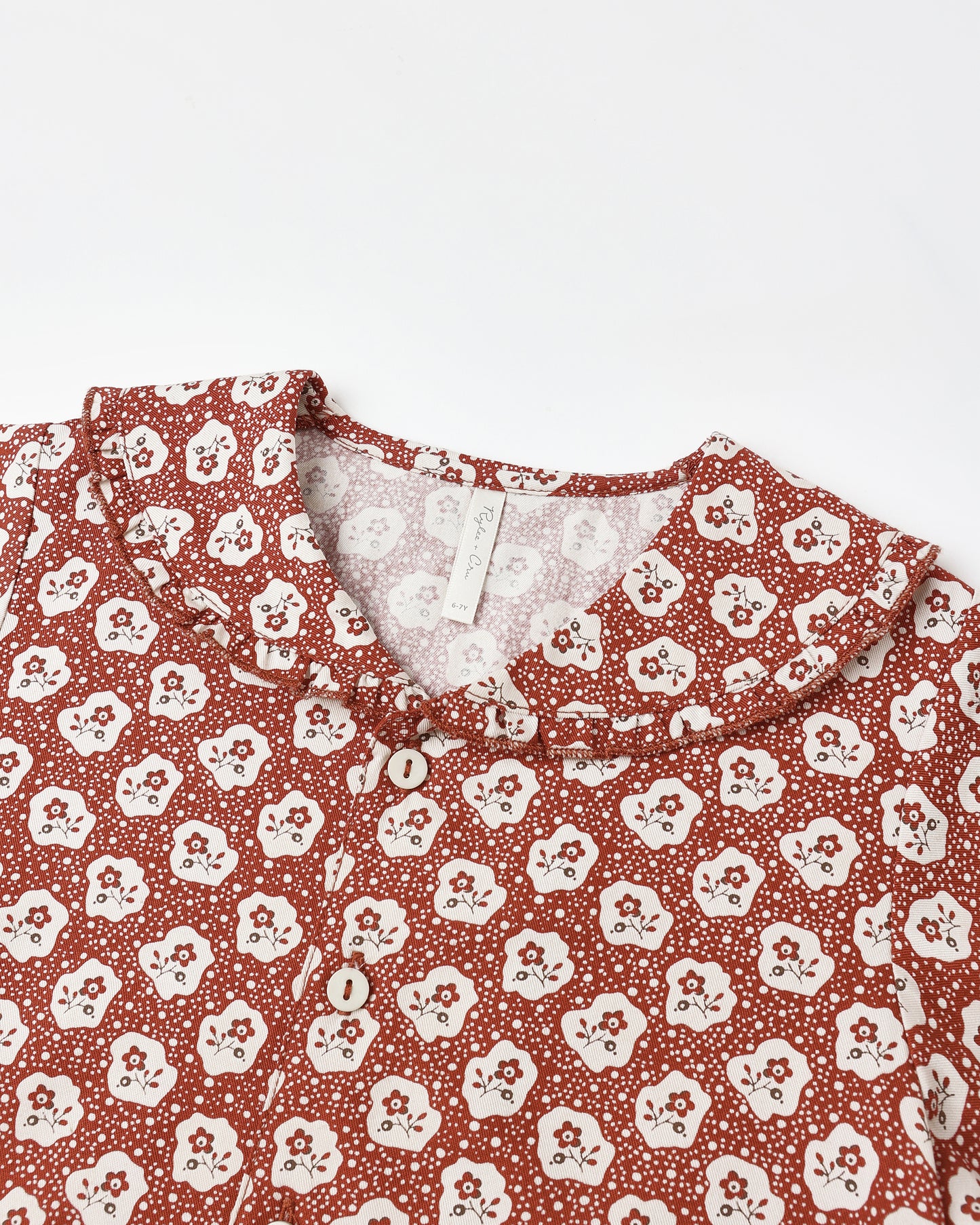 Ruffle Pajamas || Ruby Fleur - Rylee + Cru | Kids Clothes | Trendy Baby Clothes | Modern Infant Outfits |