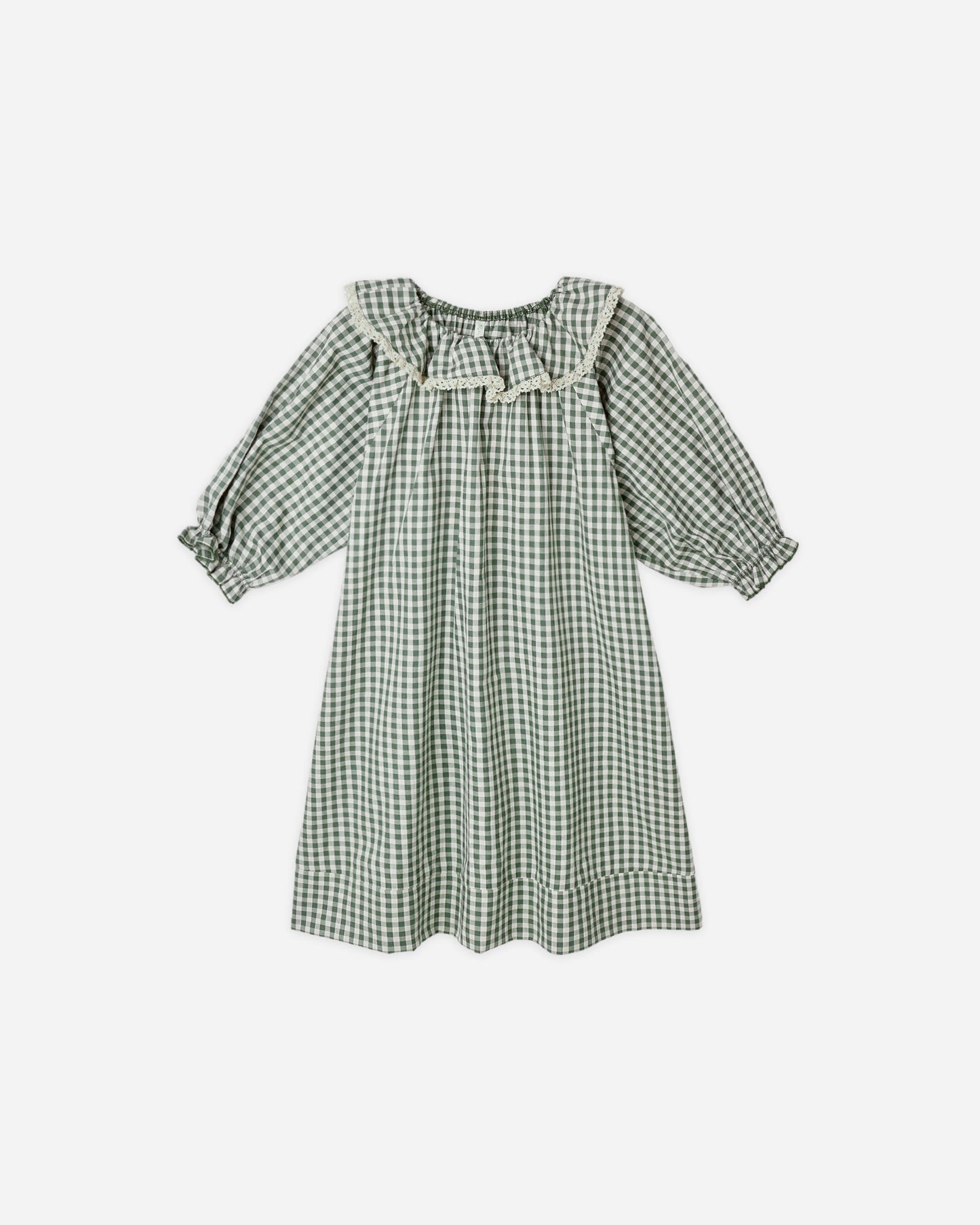 Girl's Nightgown || Evergreen Gingham - Rylee + Cru | Kids Clothes | Trendy Baby Clothes | Modern Infant Outfits |