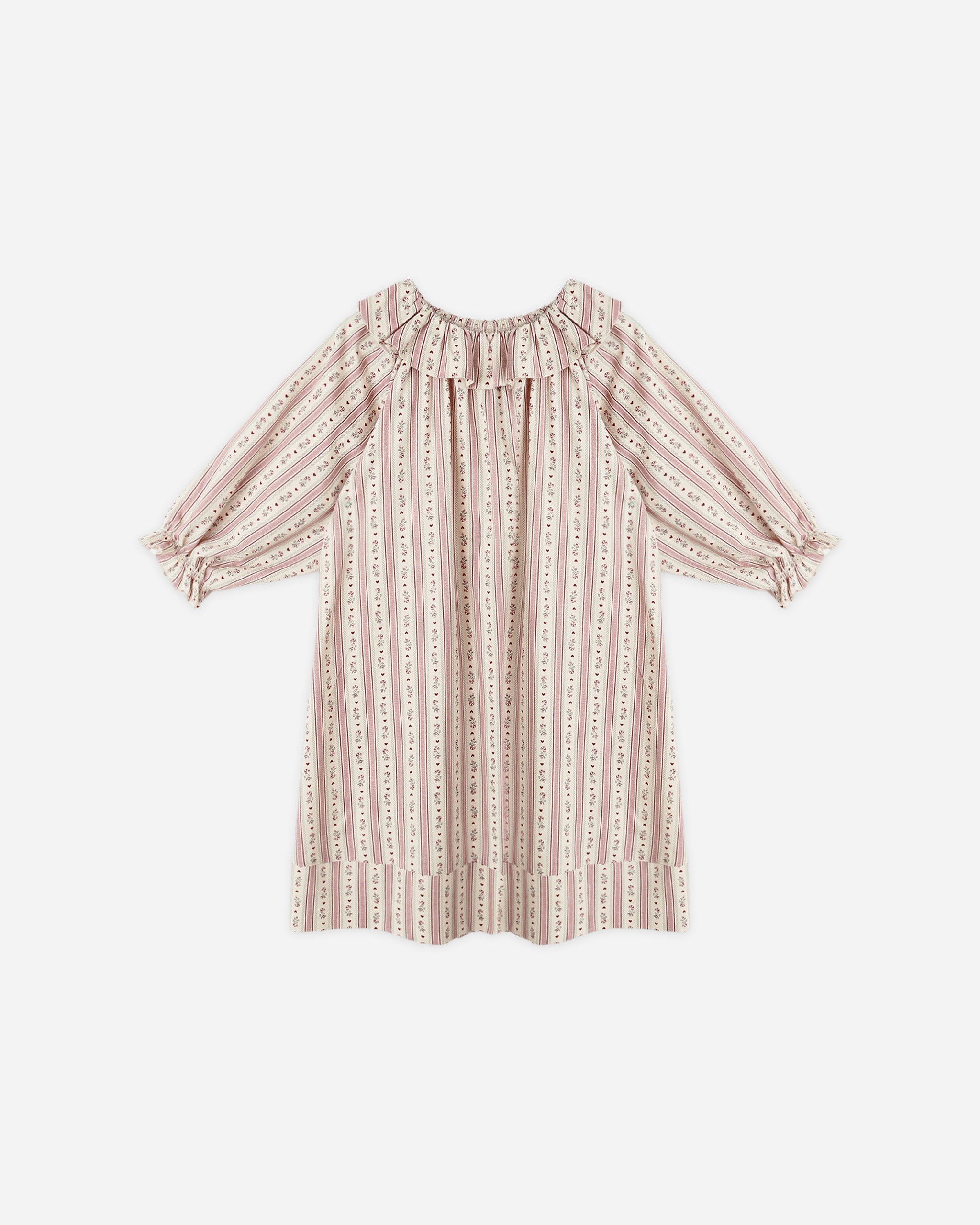 Girl's Nightgown || Candy Cane Stripe - Rylee + Cru | Kids Clothes | Trendy Baby Clothes | Modern Infant Outfits |