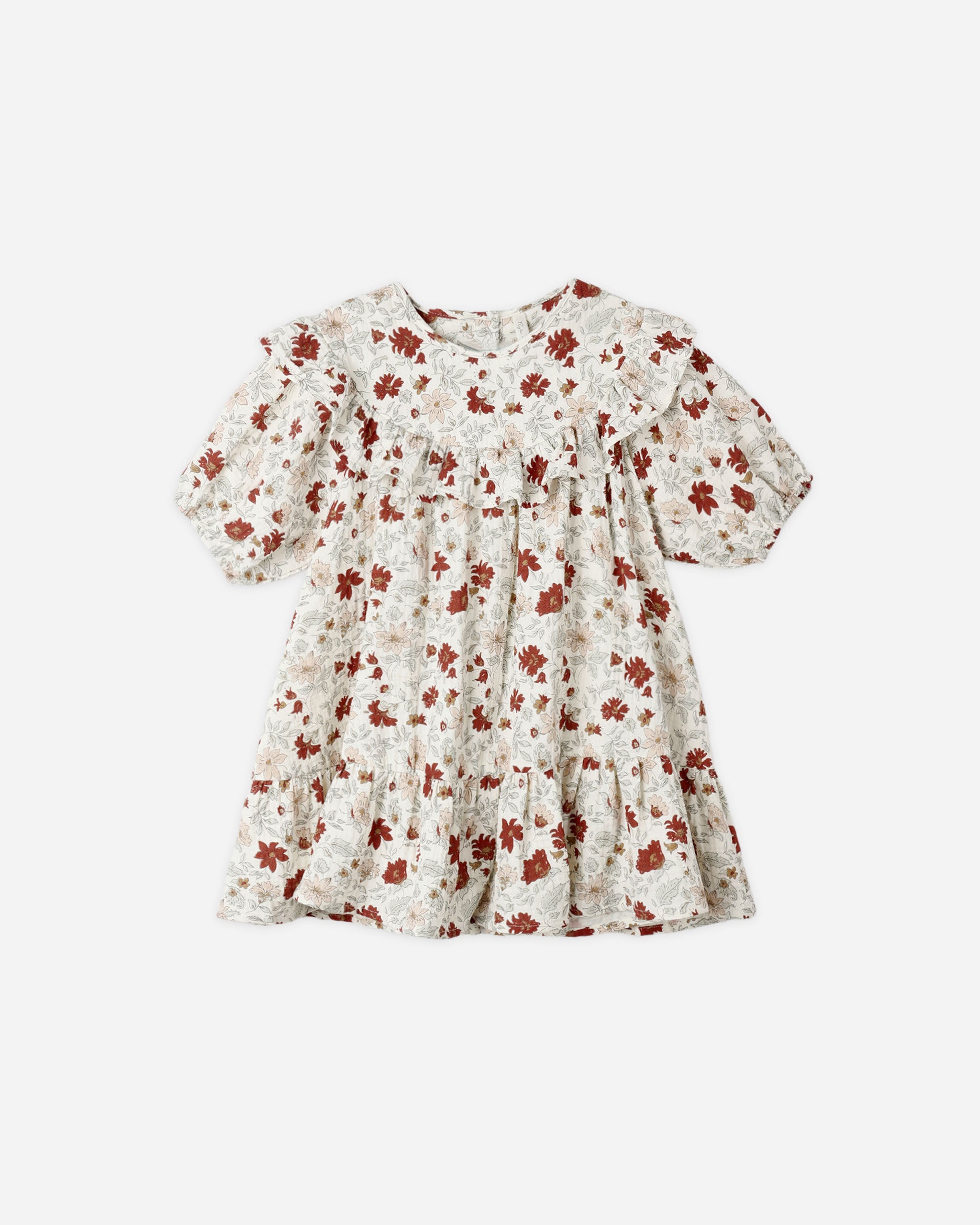 Cordelia Dress || Holiday Floral - Rylee + Cru | Kids Clothes | Trendy Baby Clothes | Modern Infant Outfits |