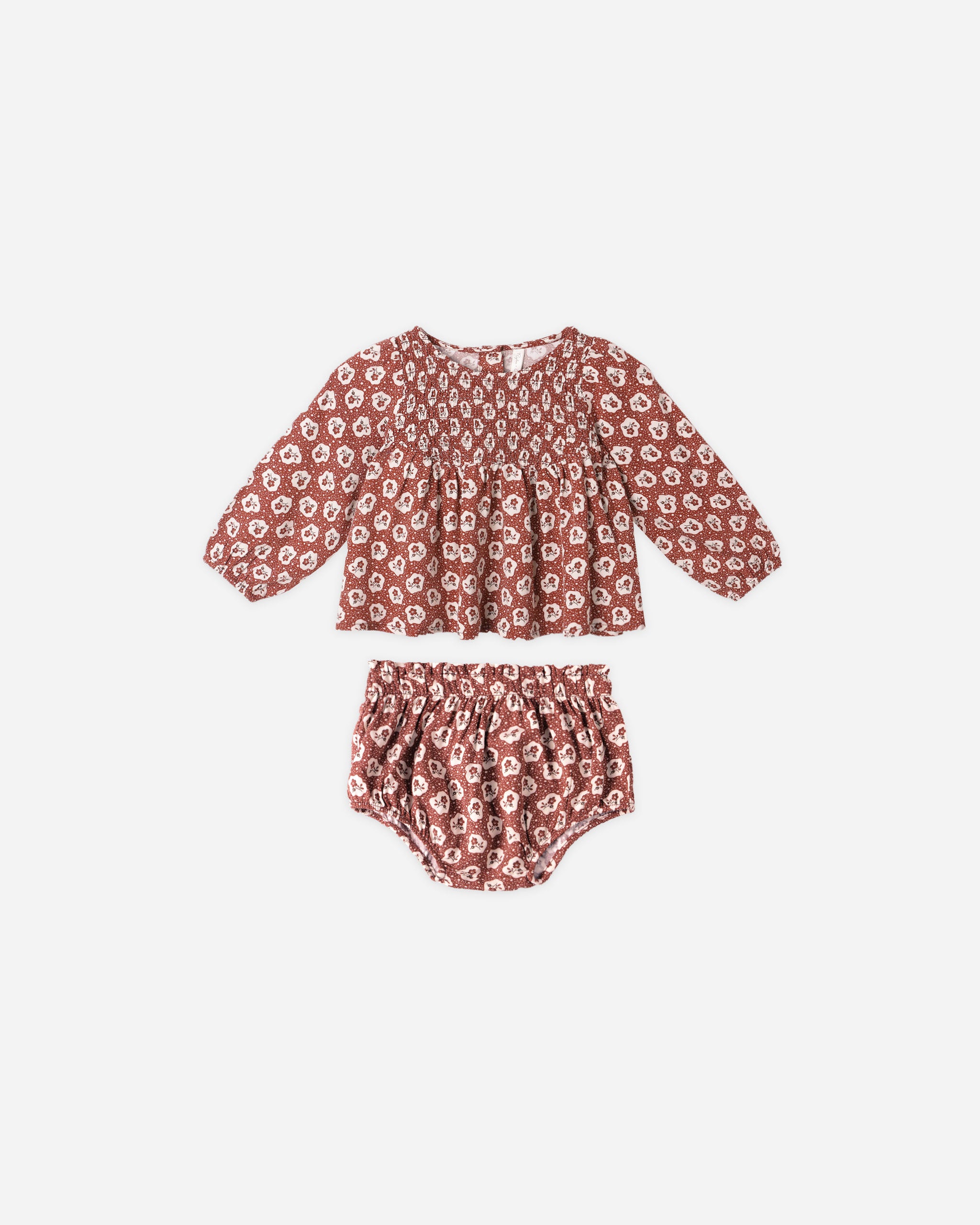 Sophia Top + Bloomer Set || Ruby Fleur - Rylee + Cru | Kids Clothes | Trendy Baby Clothes | Modern Infant Outfits |