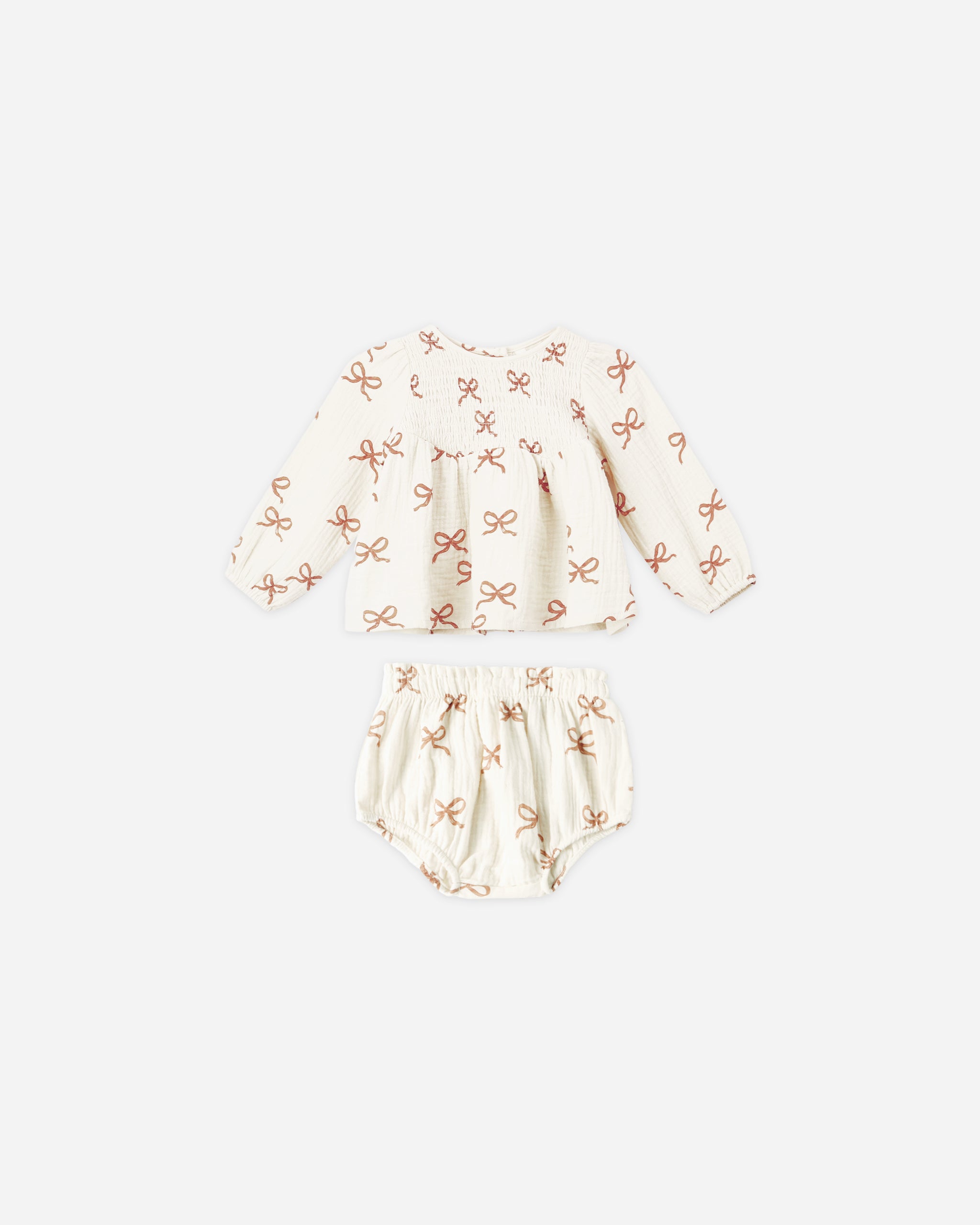Sophia Top + Bloomer Set || Ruby Bows - Rylee + Cru | Kids Clothes | Trendy Baby Clothes | Modern Infant Outfits |