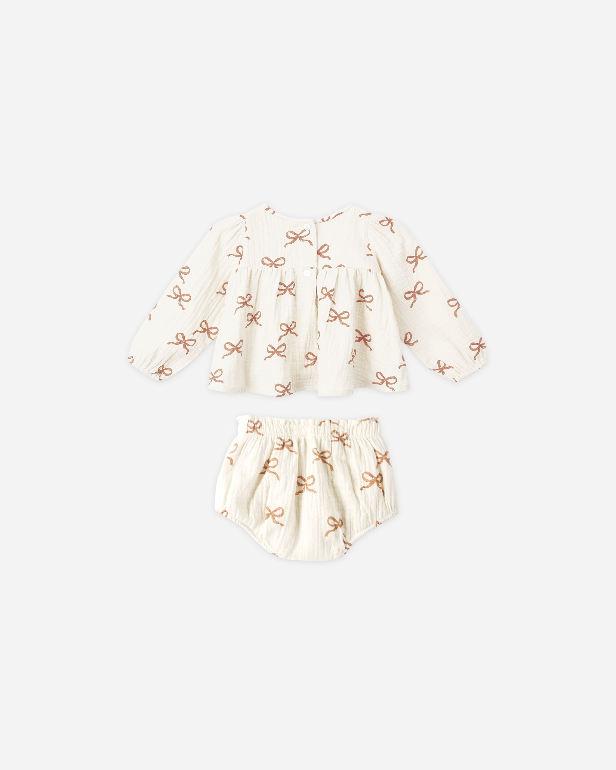 Sophia Top + Bloomer Set || Ruby Bows - Rylee + Cru | Kids Clothes | Trendy Baby Clothes | Modern Infant Outfits |