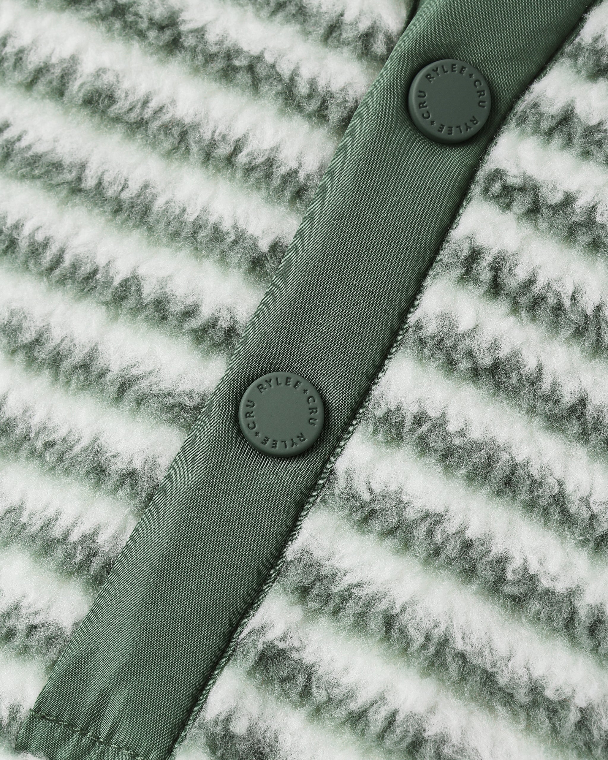 Fuzzy Winter Jumpsuit || Evergreen Stripe - Rylee + Cru | Kids Clothes | Trendy Baby Clothes | Modern Infant Outfits |