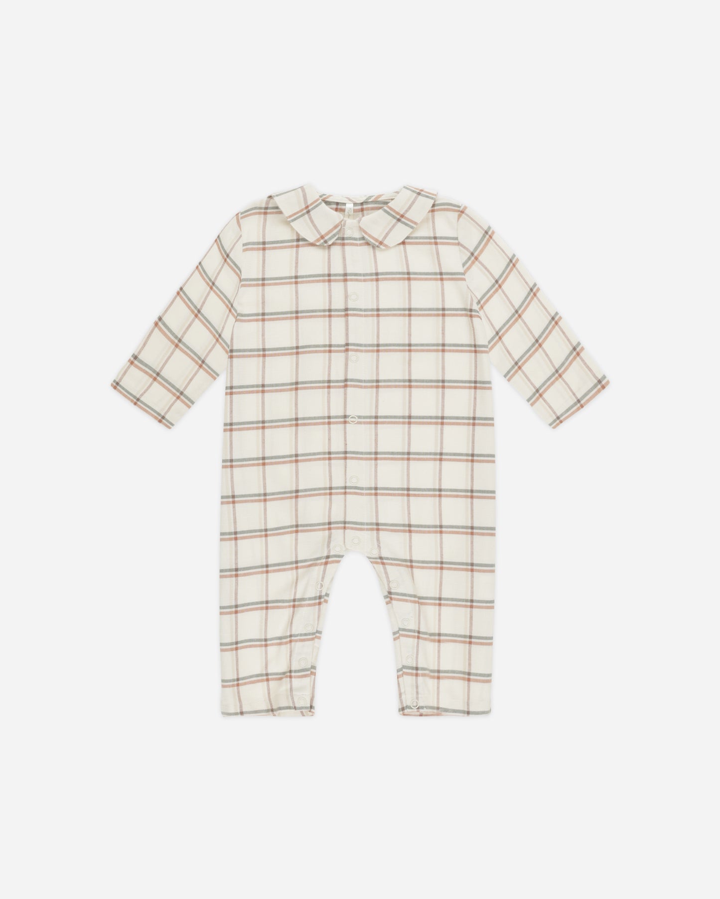 Baby Pajama Romper || Holiday Plaid