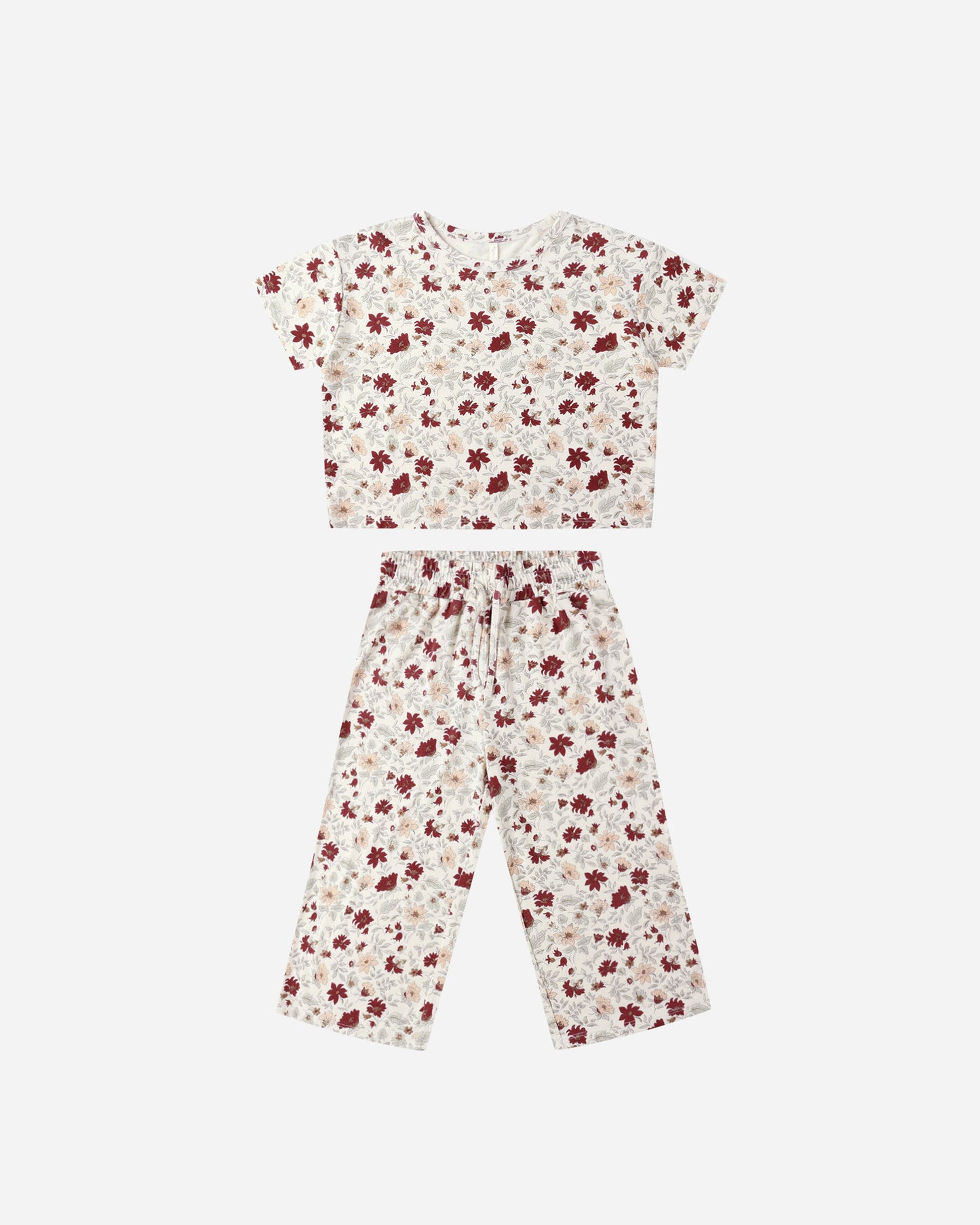 Ruthie Set || Holiday Floral - Rylee + Cru | Kids Clothes | Trendy Baby Clothes | Modern Infant Outfits |