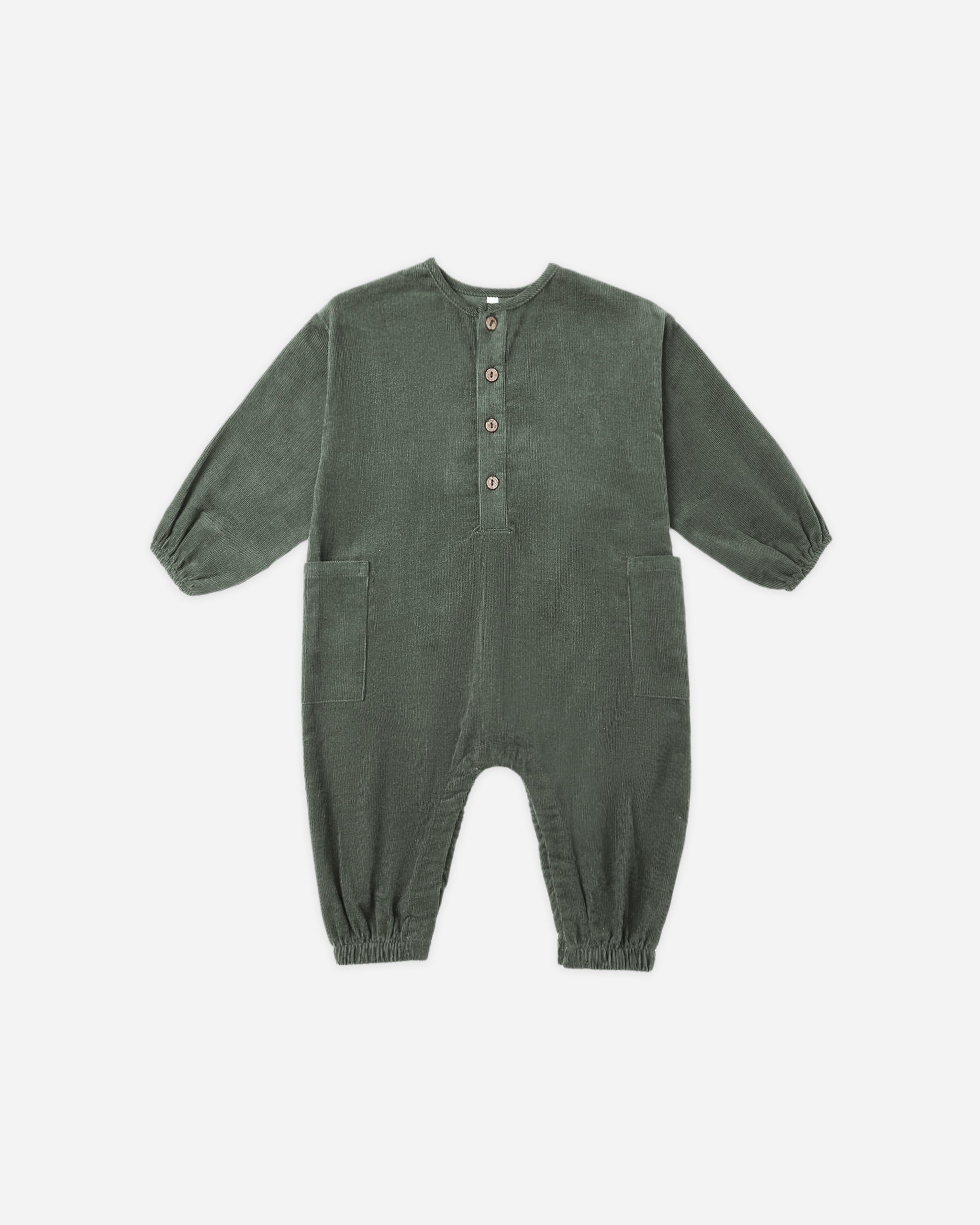 Relaxed Woven Jumpsuit || Evergreen - Rylee + Cru | Kids Clothes | Trendy Baby Clothes | Modern Infant Outfits |