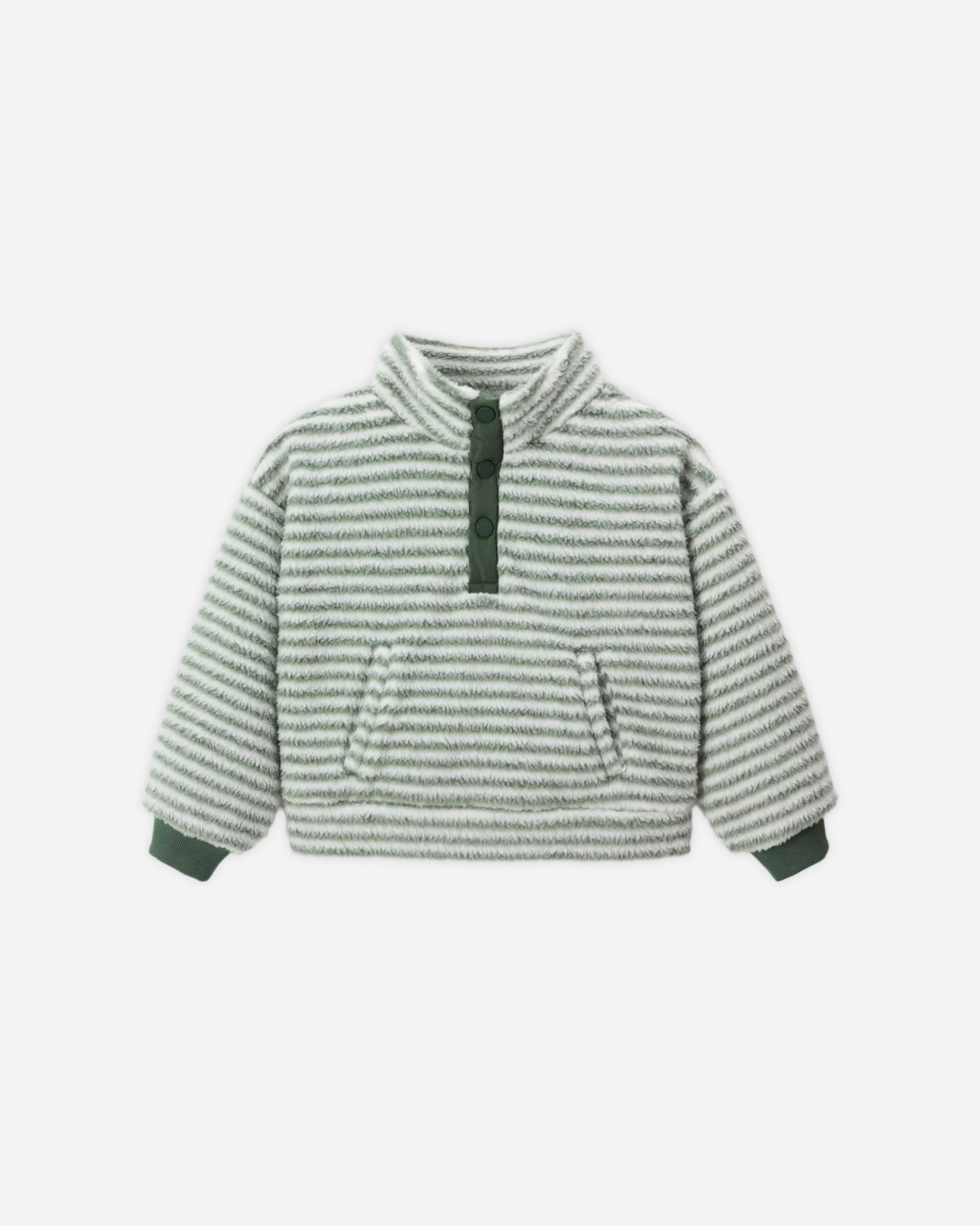 Snap Pullover || Evergreen Stripe - Rylee + Cru | Kids Clothes | Trendy Baby Clothes | Modern Infant Outfits |