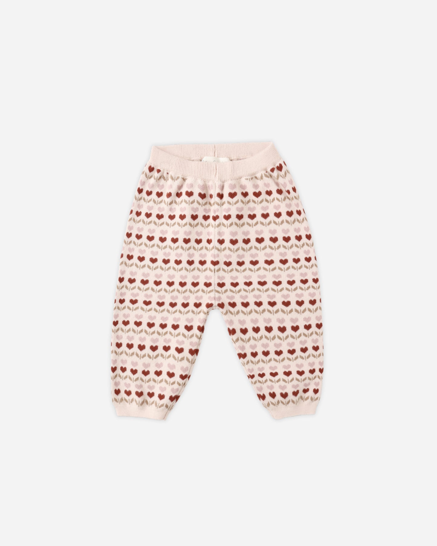 Knit Pant || Ruby Hearts - Rylee + Cru | Kids Clothes | Trendy Baby Clothes | Modern Infant Outfits |