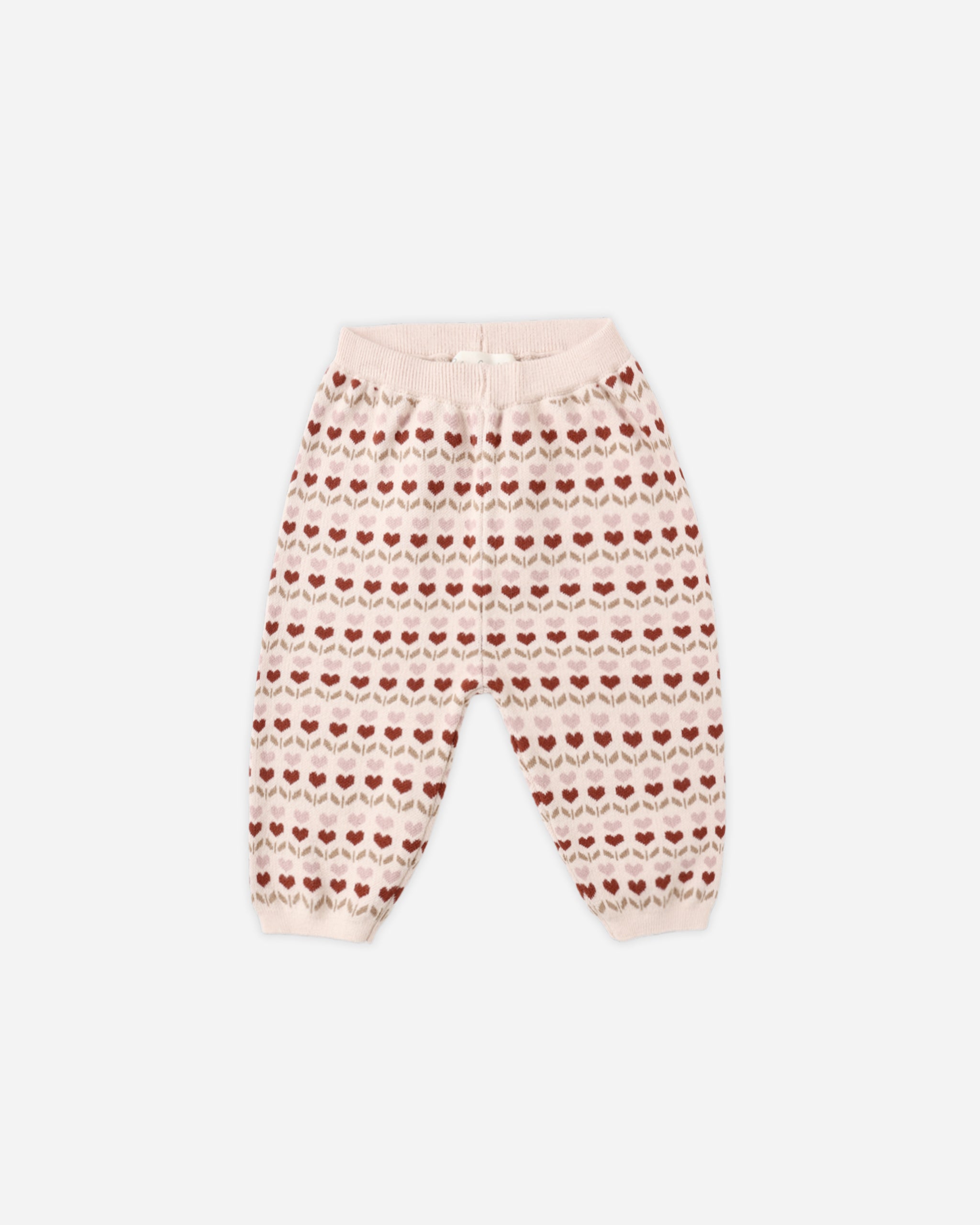 Knit Pant || Ruby Hearts - Rylee + Cru | Kids Clothes | Trendy Baby Clothes | Modern Infant Outfits |