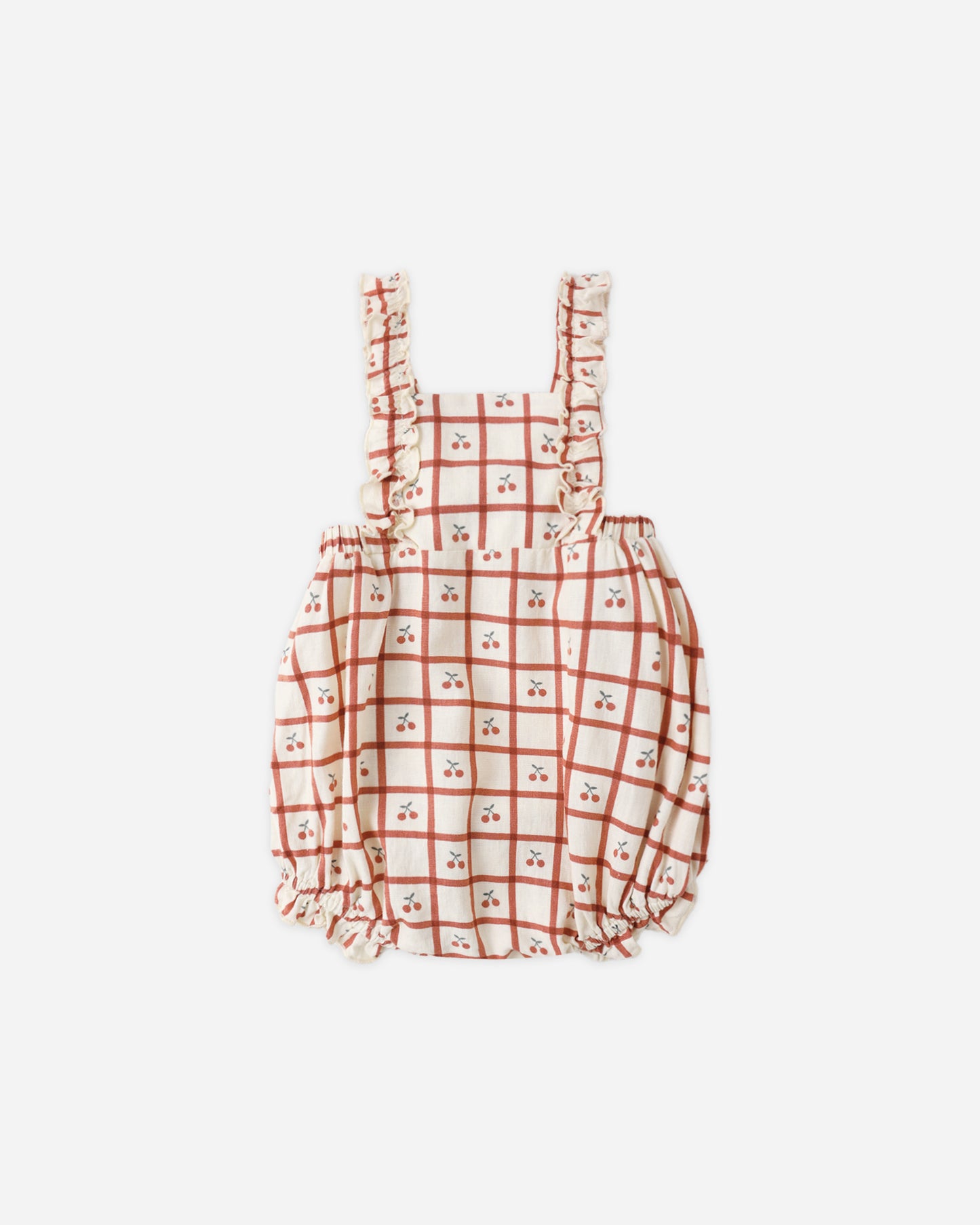 Chiara Romper Cherry Check - Rylee + Cru | Kids Clothes | Trendy Baby Clothes | Modern Infant Outfits |