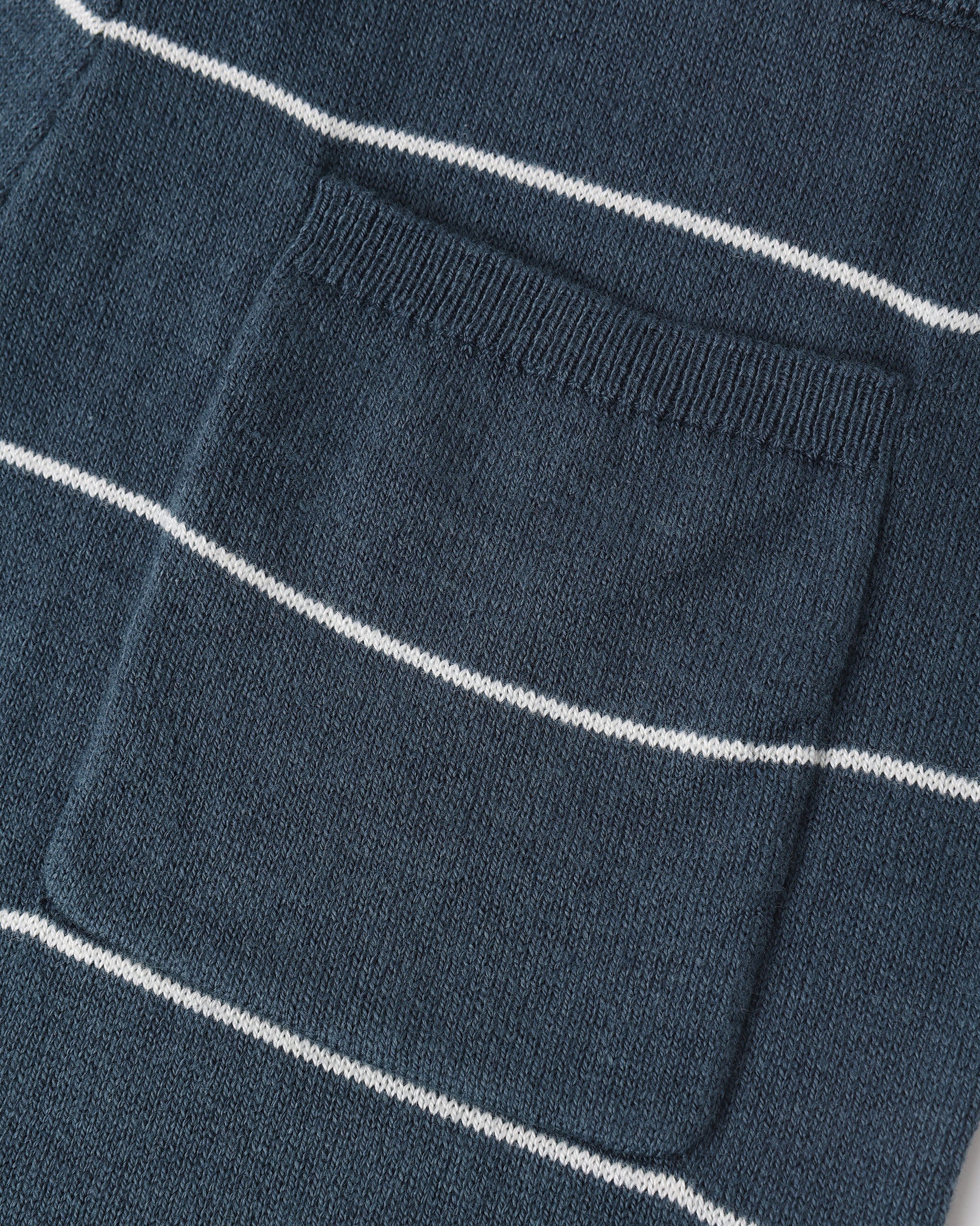 Chandler Knit Short Navy Stripe - Rylee + Cru | Kids Clothes | Trendy Baby Clothes | Modern Infant Outfits |