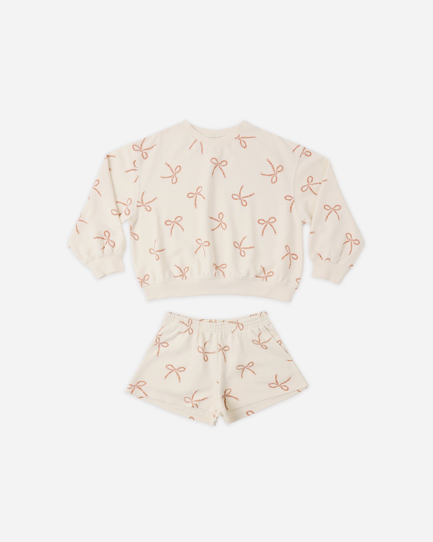 Summer Terry Set Sailor Bows - Rylee + Cru | Kids Clothes | Trendy Baby Clothes | Modern Infant Outfits |