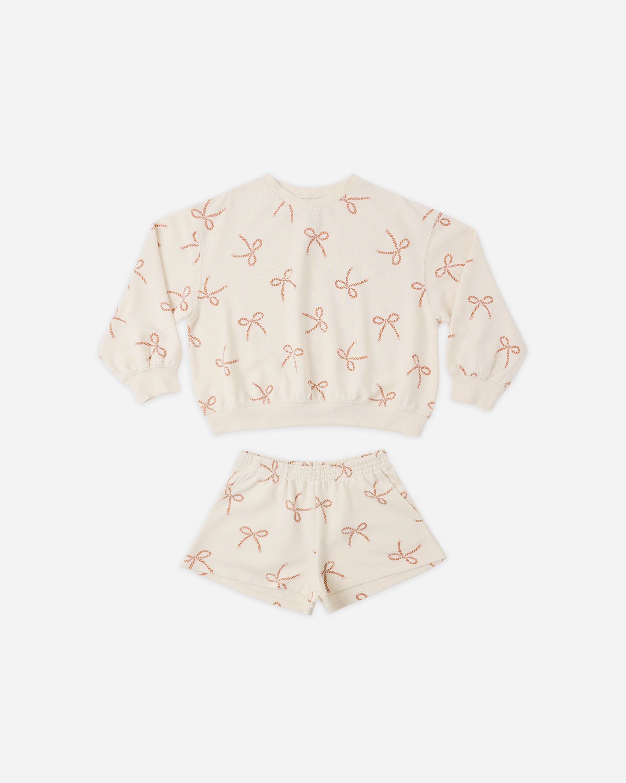 Summer Terry Set Sailor Bows - Rylee + Cru | Kids Clothes | Trendy Baby Clothes | Modern Infant Outfits |