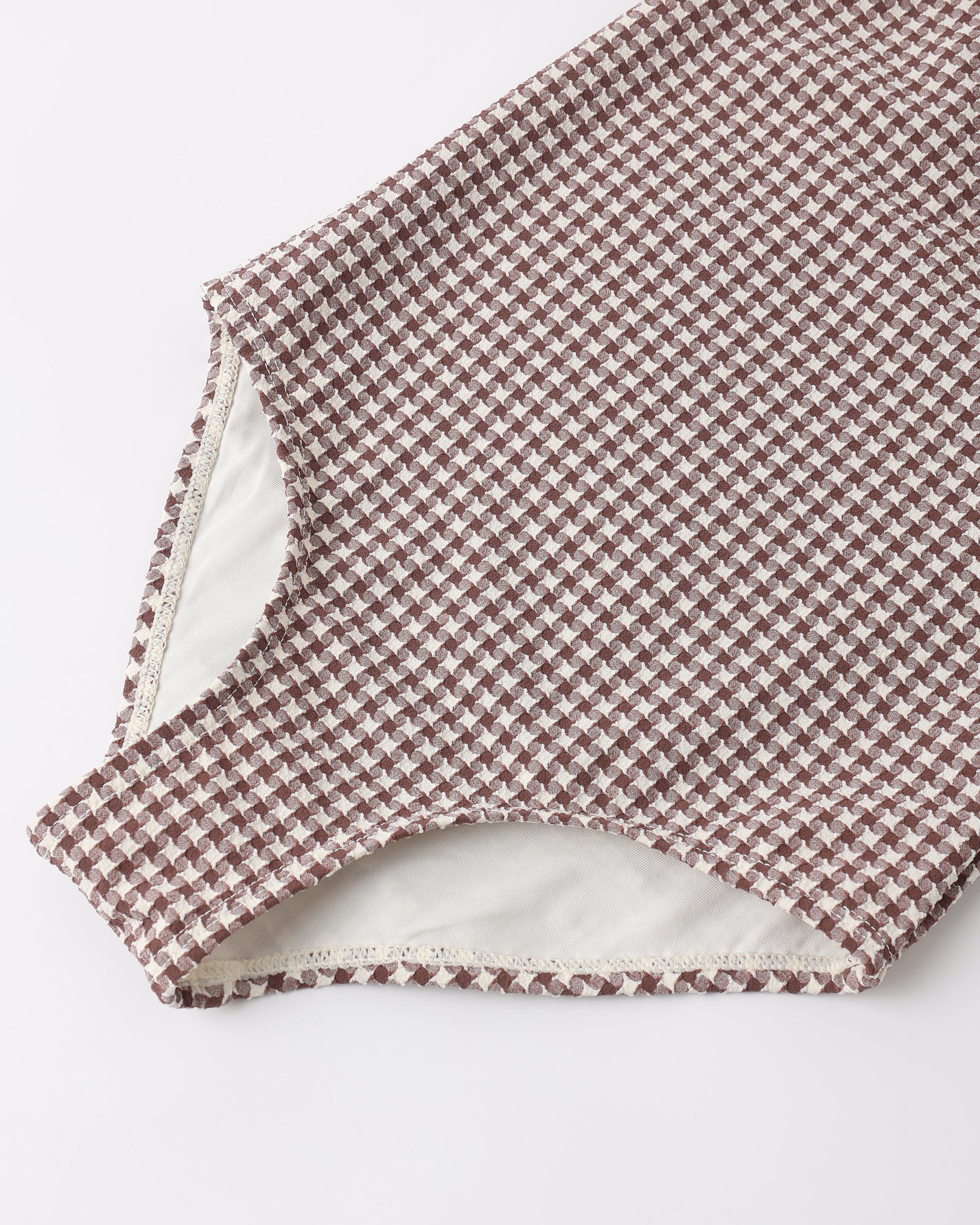 Positano One-Piece Chocolate Houndstooth – Rylee + Cru