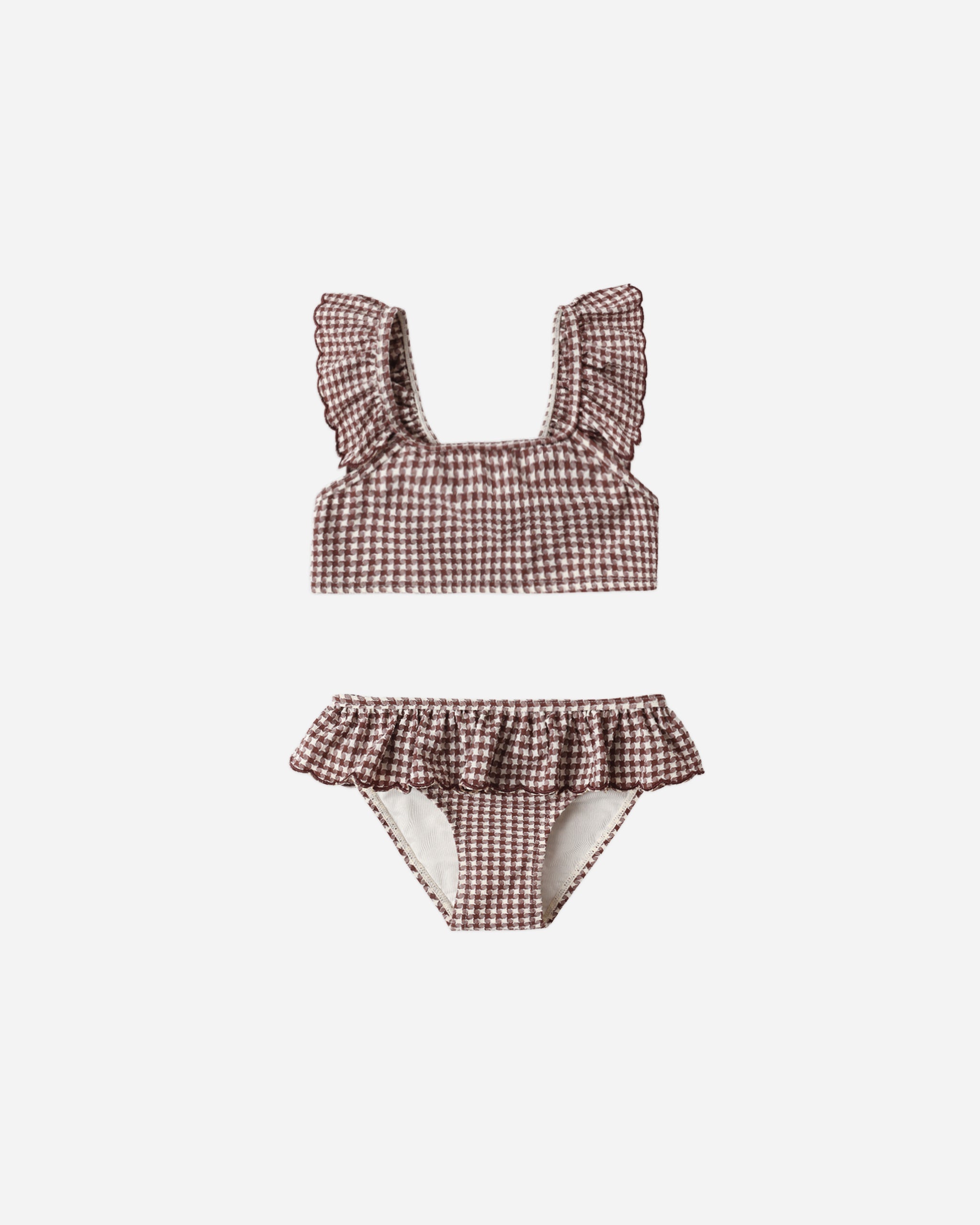 Santorini Bikini Chocolate Houndstooth