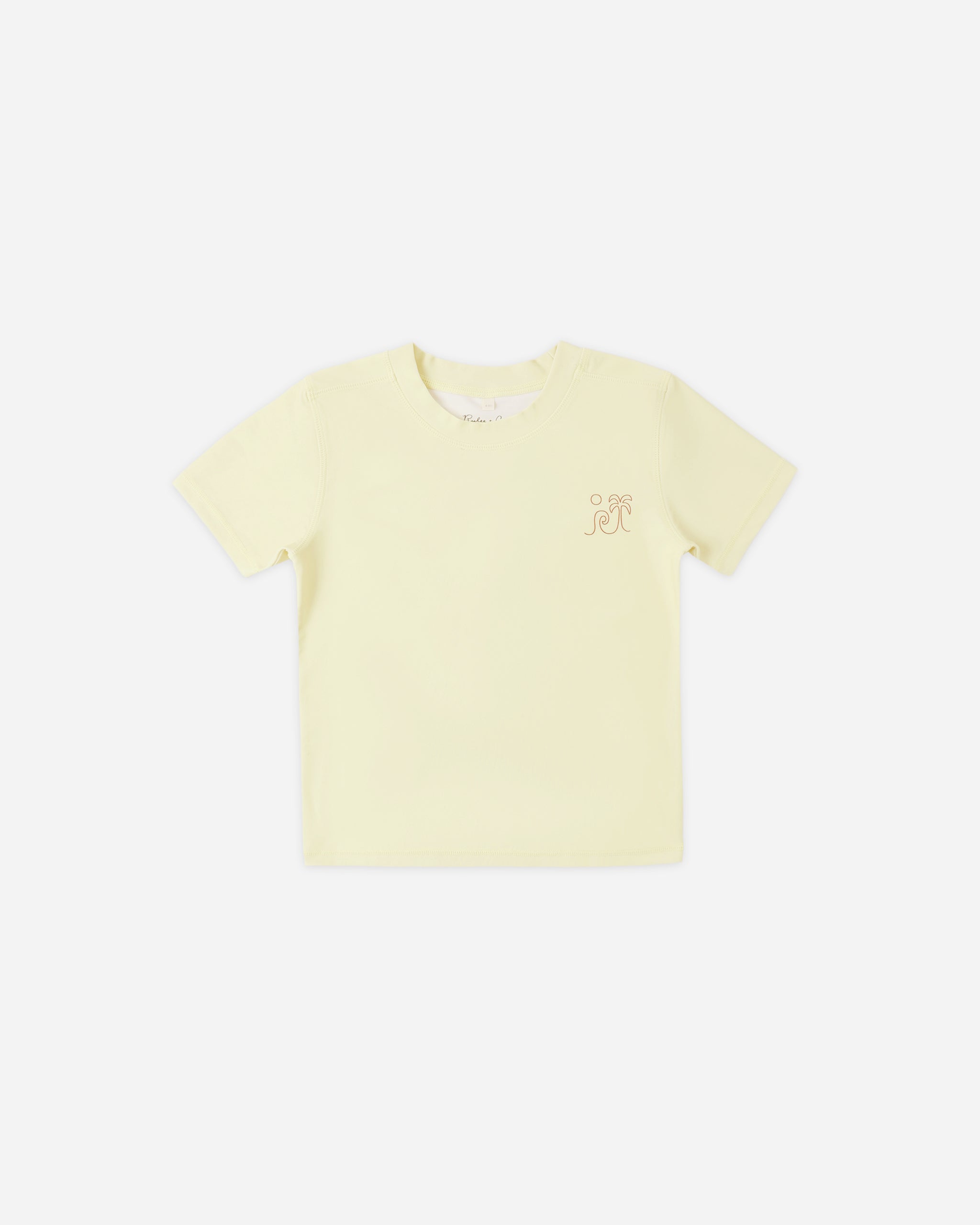 Short Sleeve Rashguard Citron - Rylee + Cru | Kids Clothes | Trendy Baby Clothes | Modern Infant Outfits |