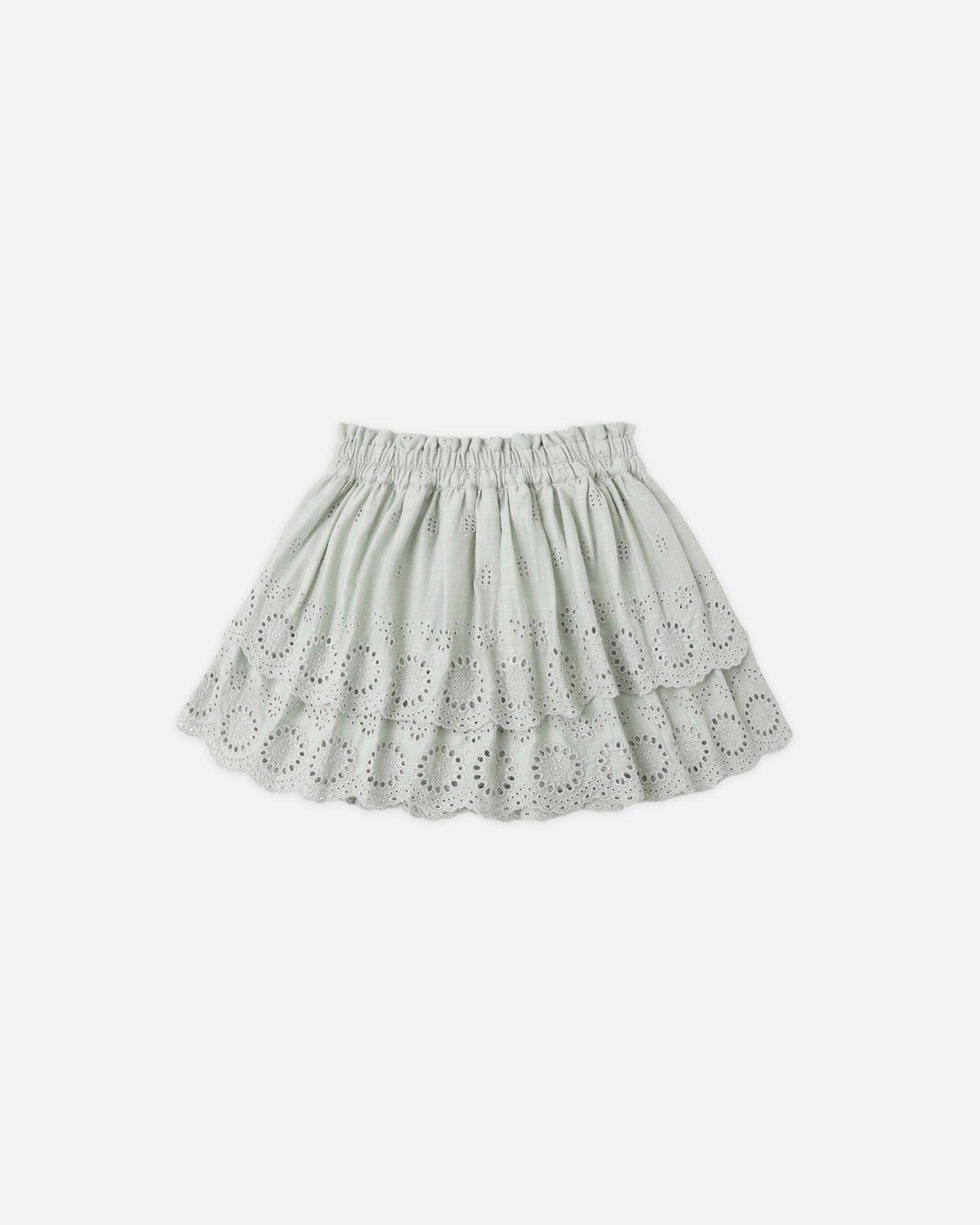 Rose Mini Skirt Seafoam