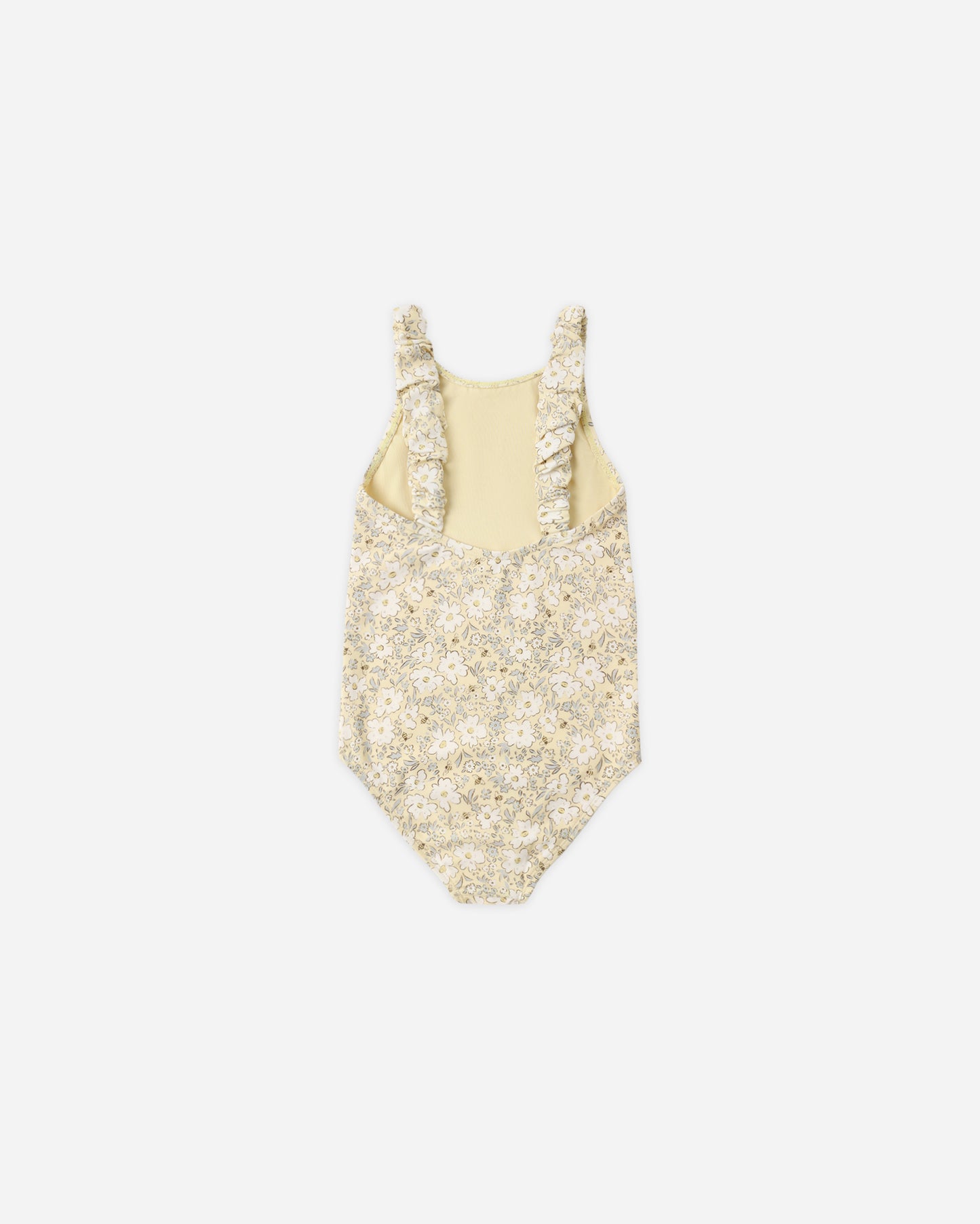 Scrunch One-Piece Lemon Meadow - Rylee + Cru | Kids Clothes | Trendy Baby Clothes | Modern Infant Outfits |
