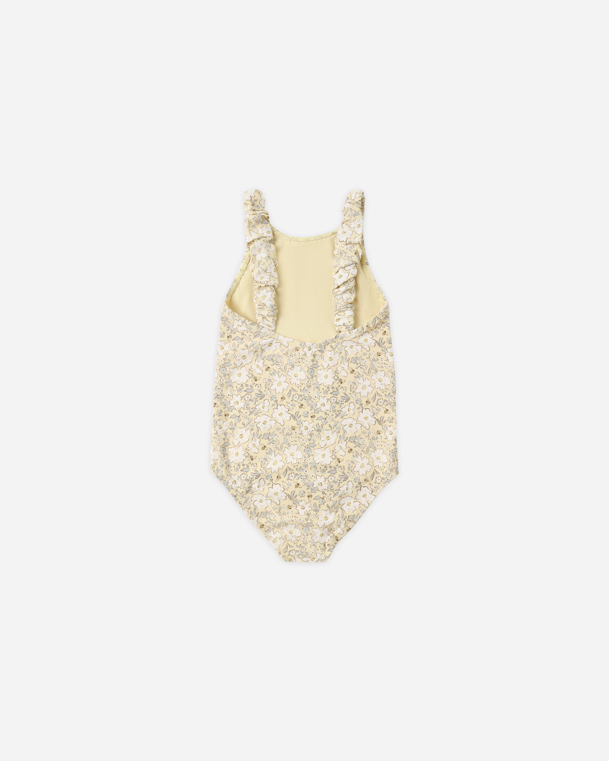 Scrunch One-Piece Lemon Meadow - Rylee + Cru | Kids Clothes | Trendy Baby Clothes | Modern Infant Outfits |