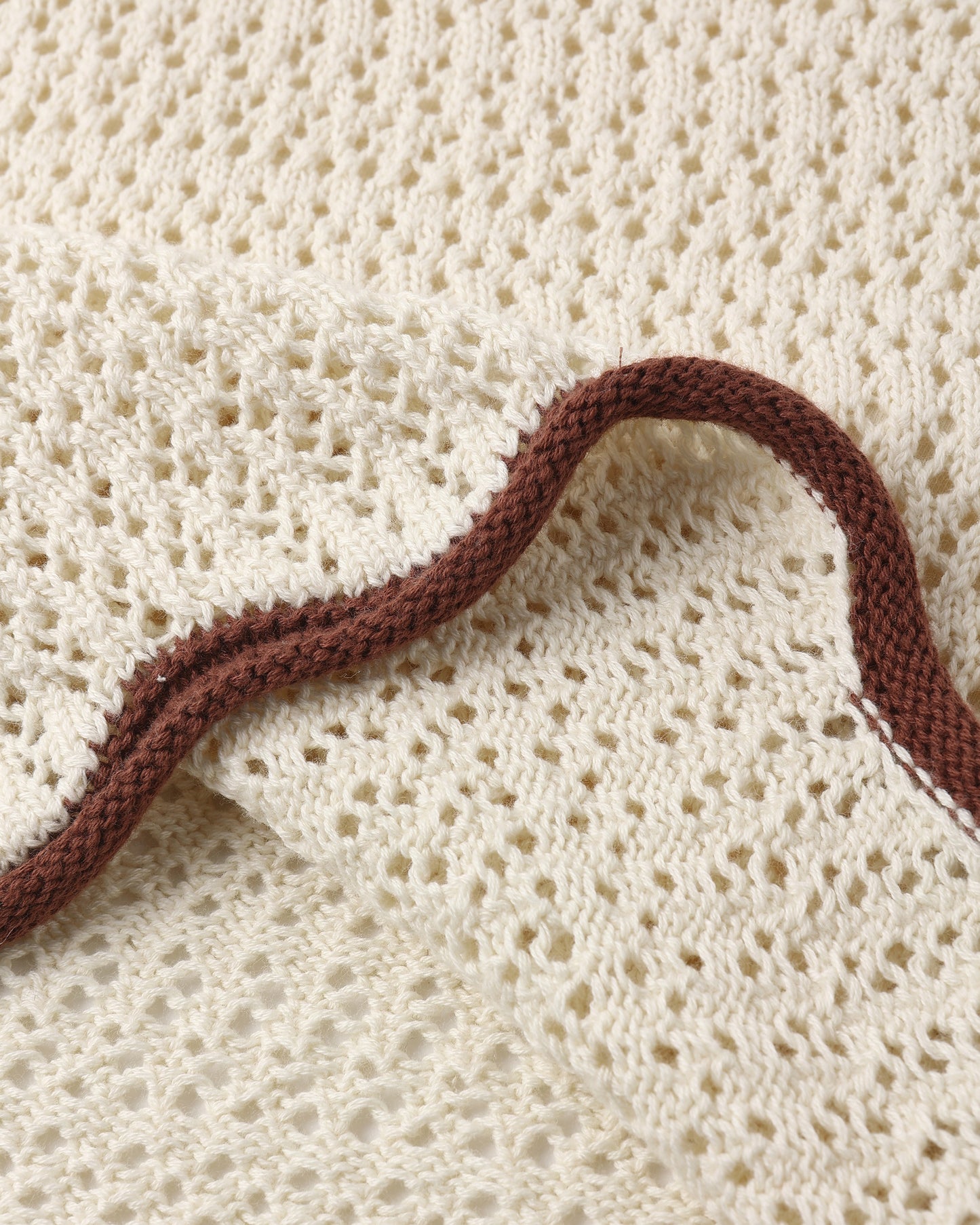 Ensemble débardeur au crochet Naturel